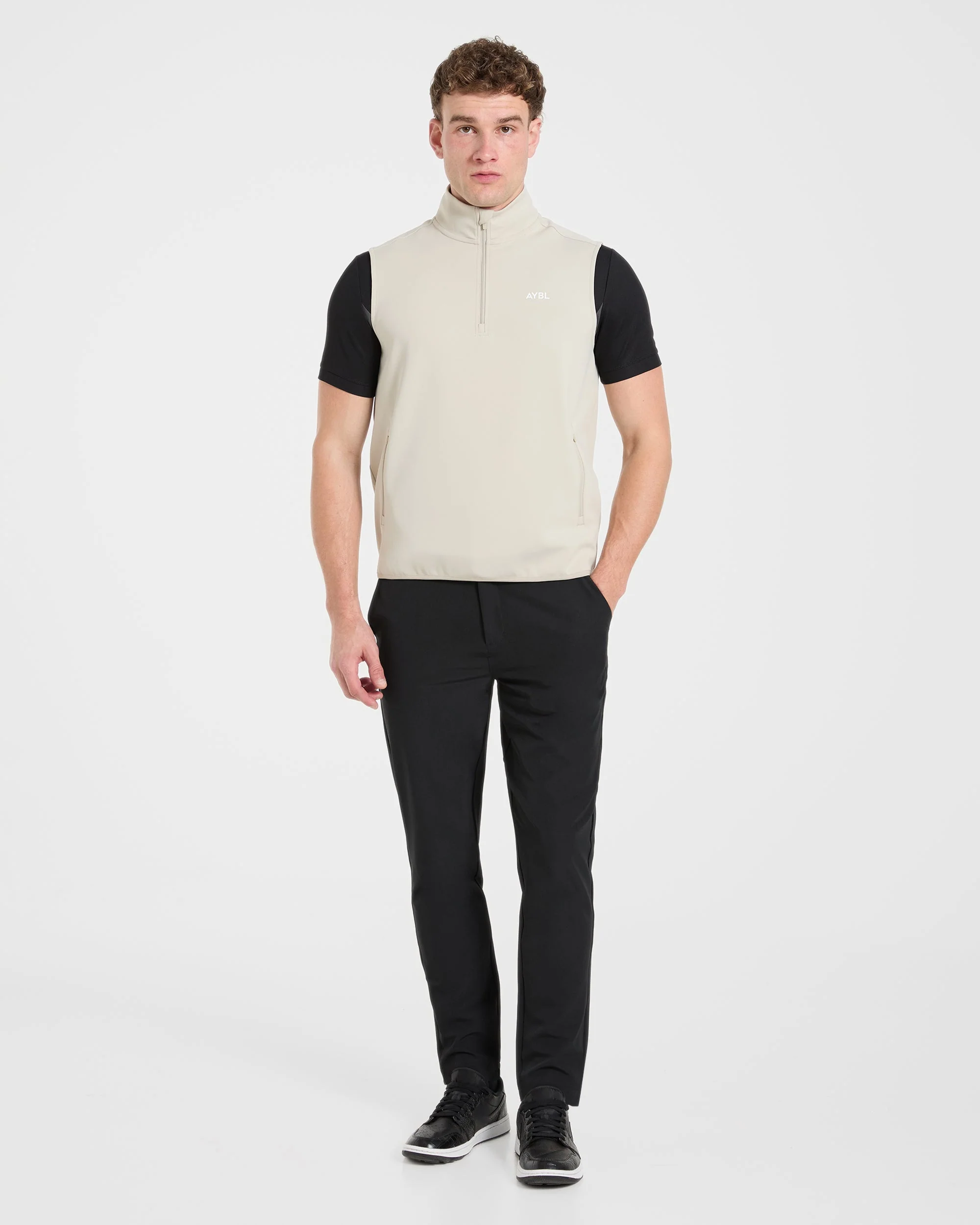 Precision 1/4 Zip Vest - Sand - Image 3