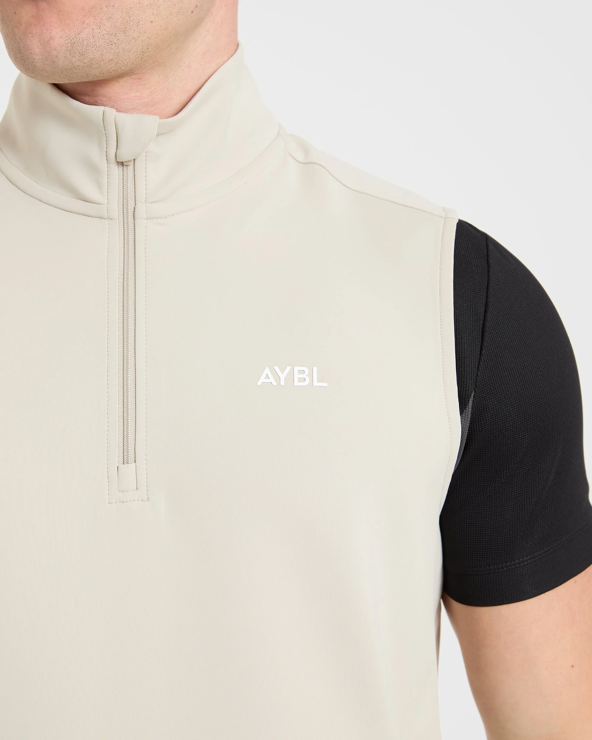 Precision 1/4 Zip Vest - Sand - Image 5