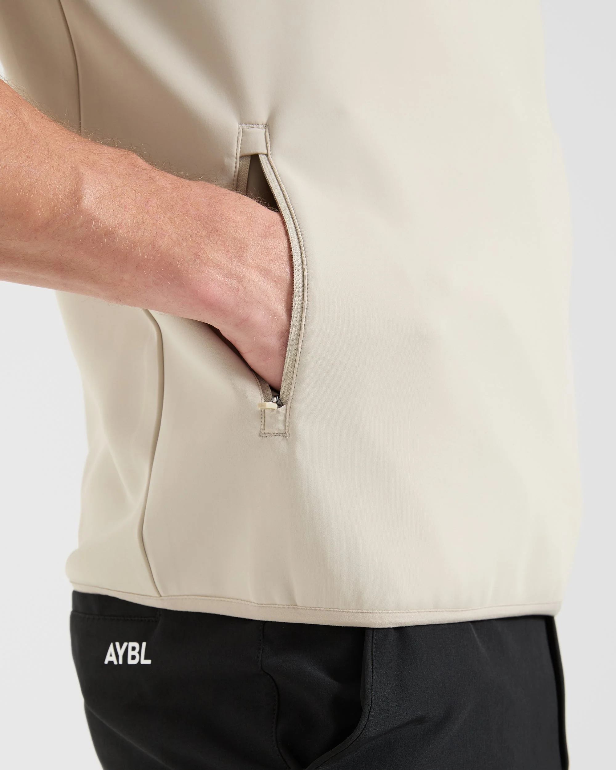Precision 1/4 Zip Vest - Sand - Image 6