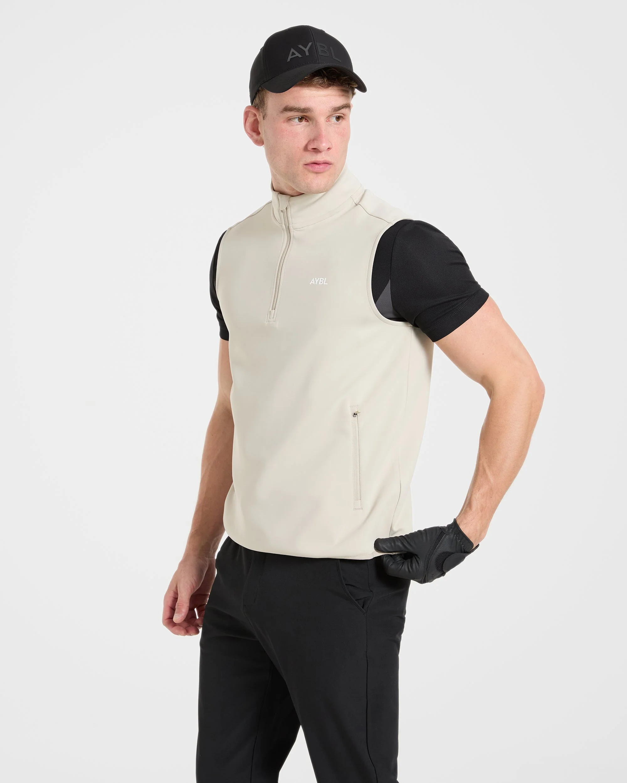 Precision 1/4 Zip Vest - Sand - Image 7