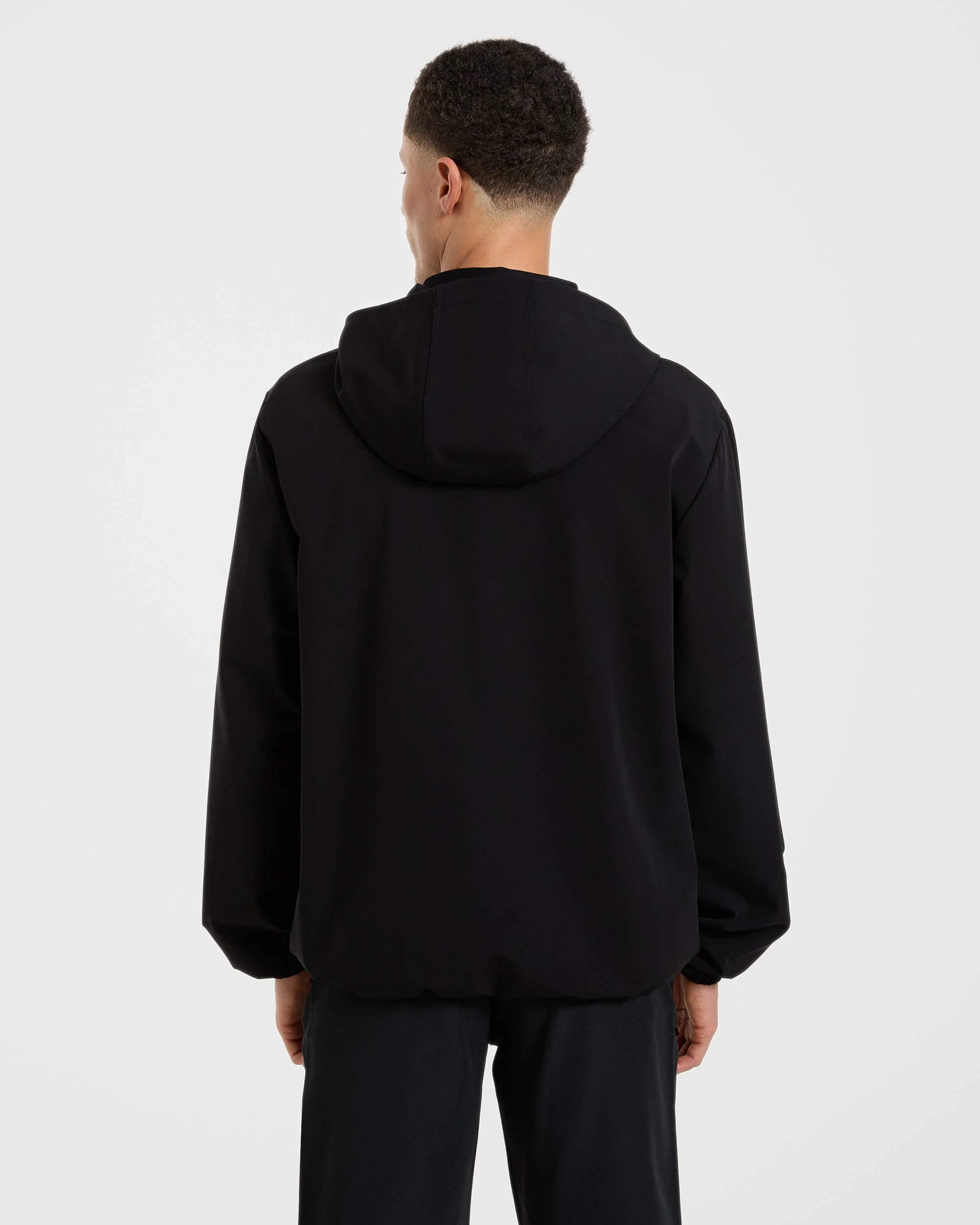 Precision 1/4 Zip Wind Pullover - Black - Image 3