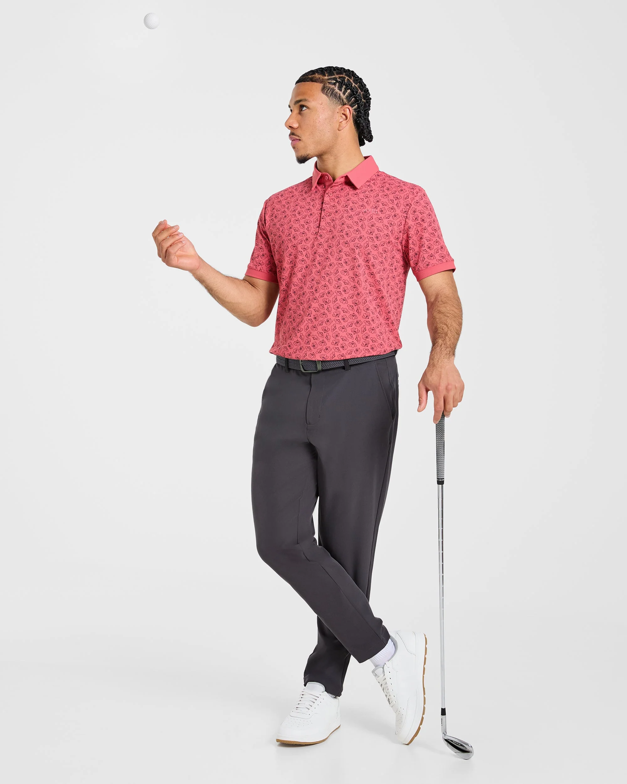 Precision Camellias Polo - Red - Image 8