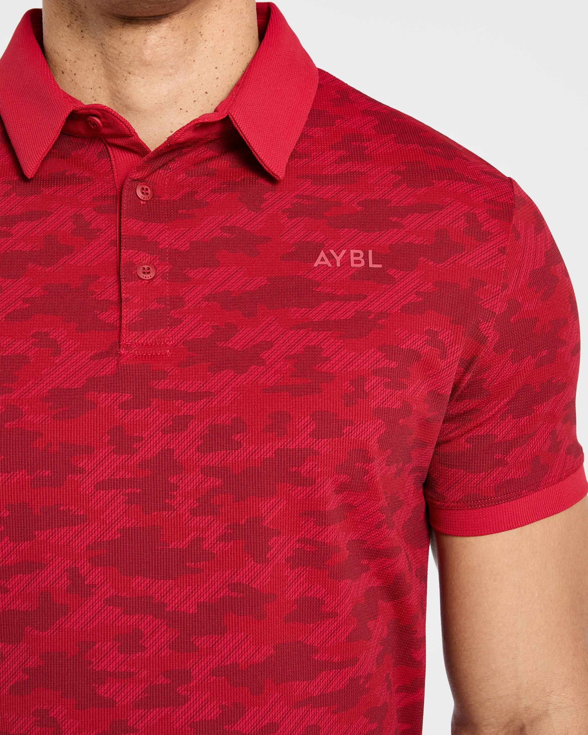 Precision Camo Polo - Muted Red - Image 5