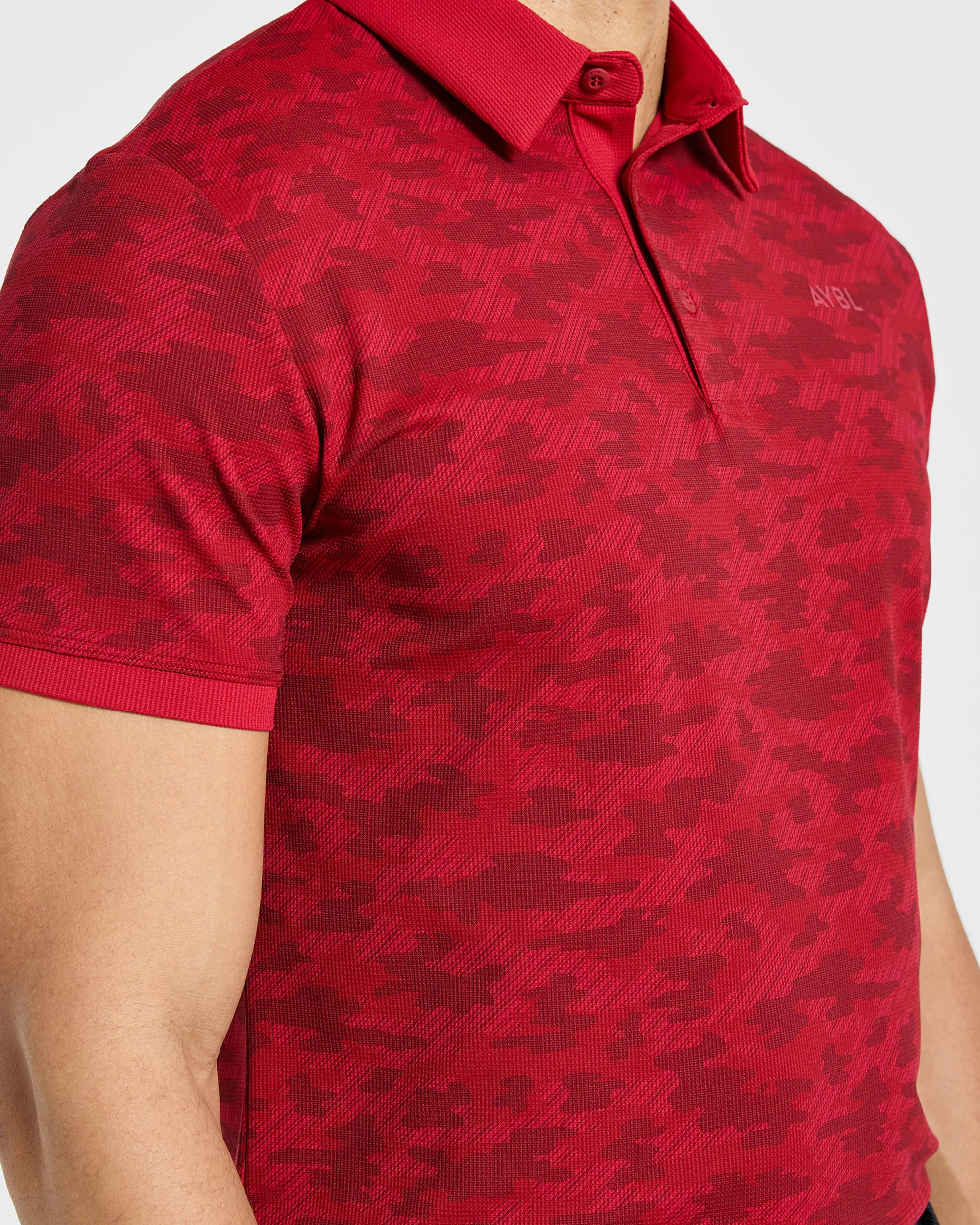 Precision Camo Polo - Muted Red - Image 6