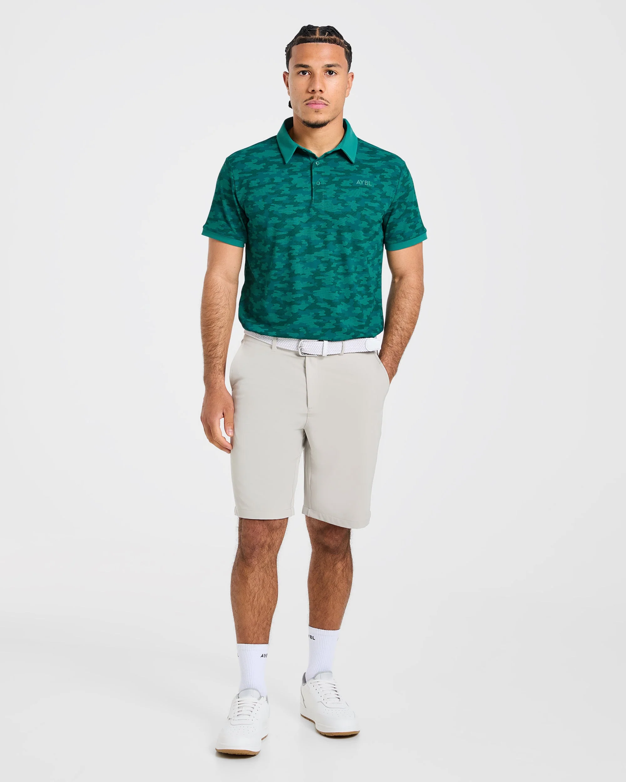 Precision Camo Polo - Pine Teal - Image 3
