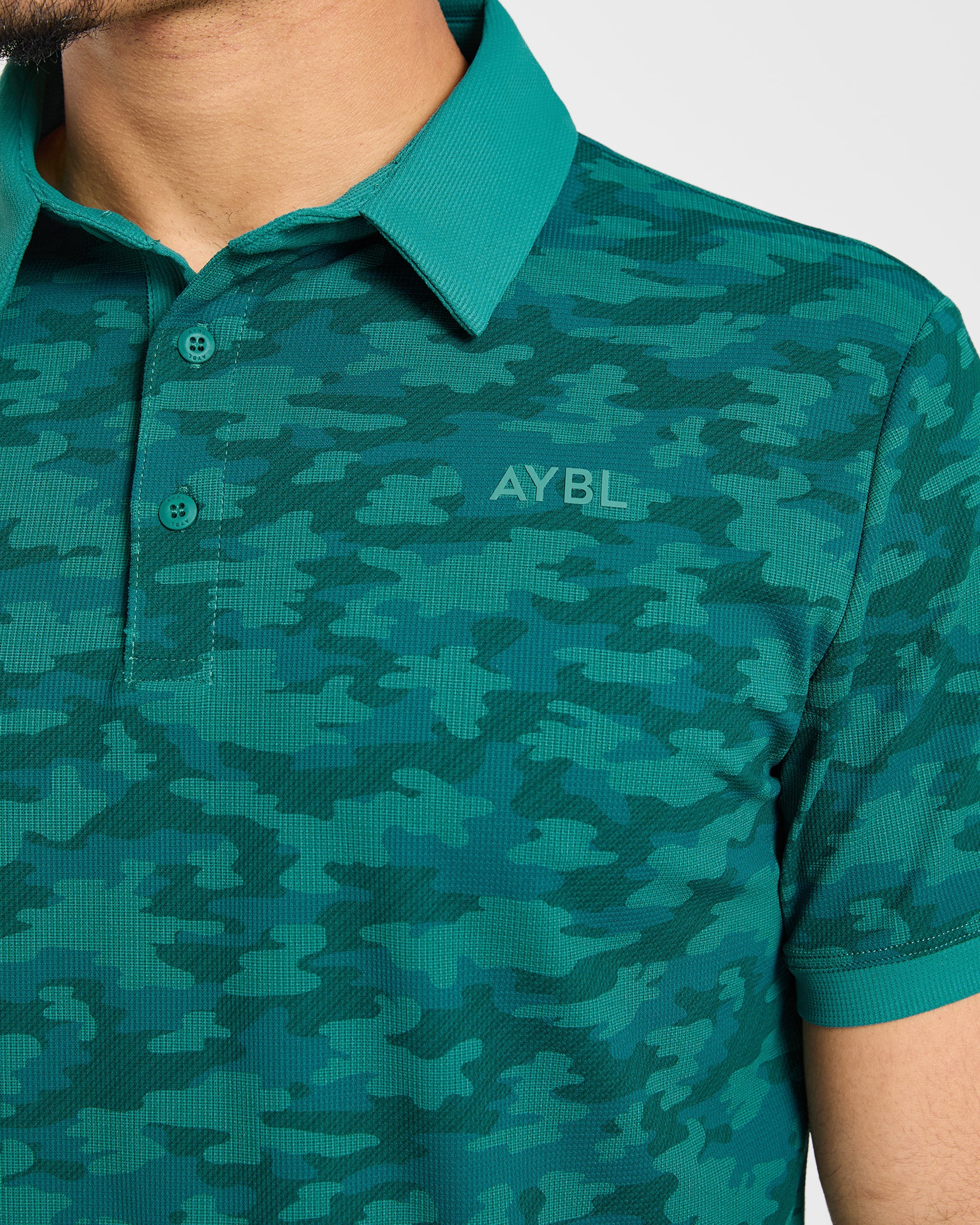 Precision Camo Polo - Pine Teal - Image 5