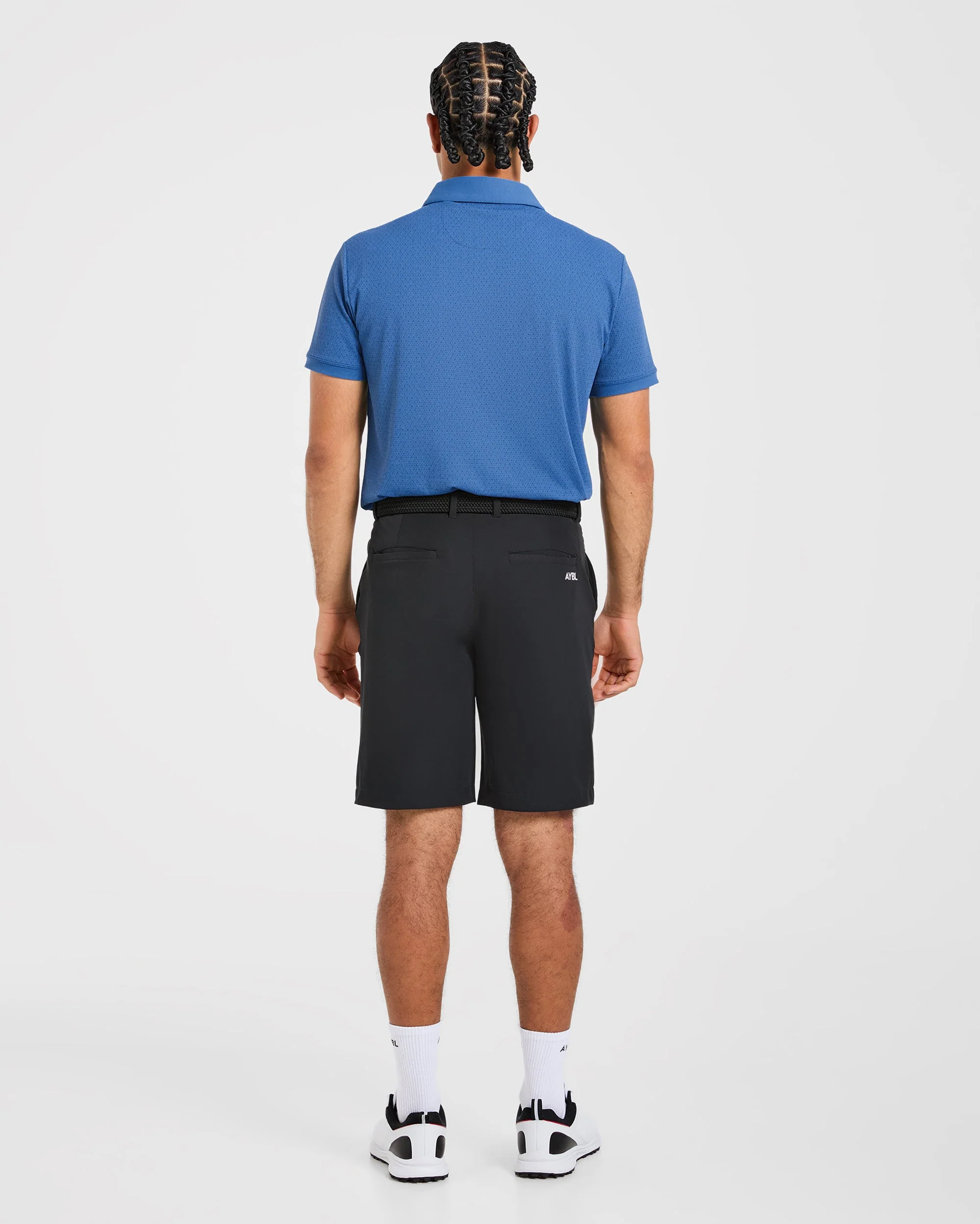 Precision Geometric Polo - Ocean Blue - Image 4