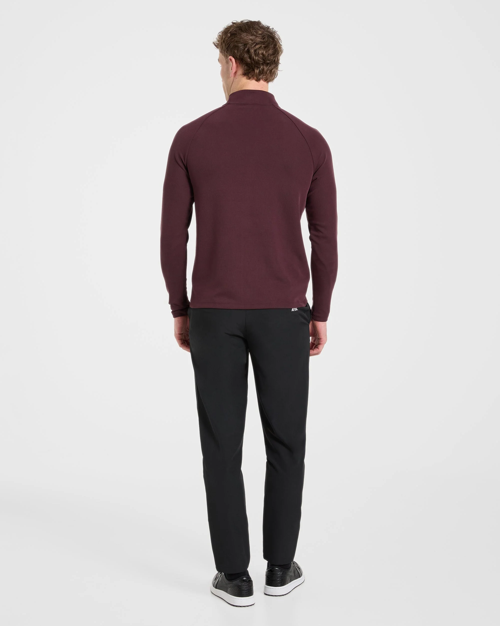 Precision Hybrid 1/4 Zip Pullover - Burgundy - Image 4