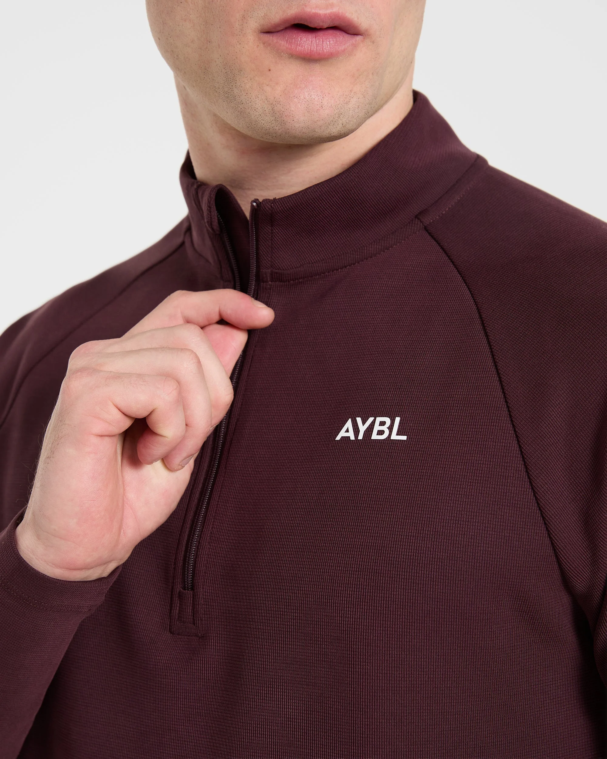 Precision Hybrid 1/4 Zip Pullover - Burgundy - Image 5