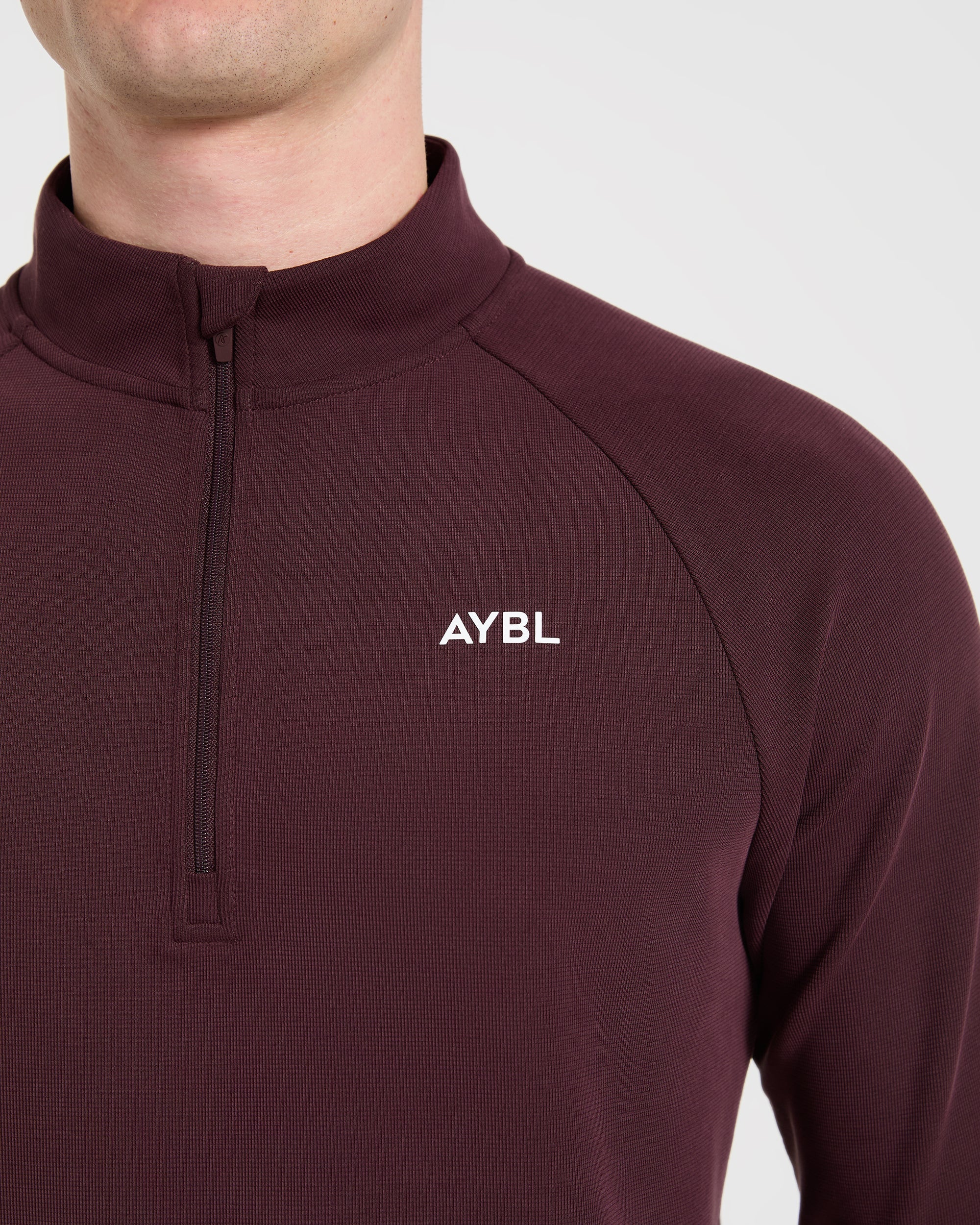 Precision Hybrid 1/4 Zip Pullover - Burgundy - Image 6