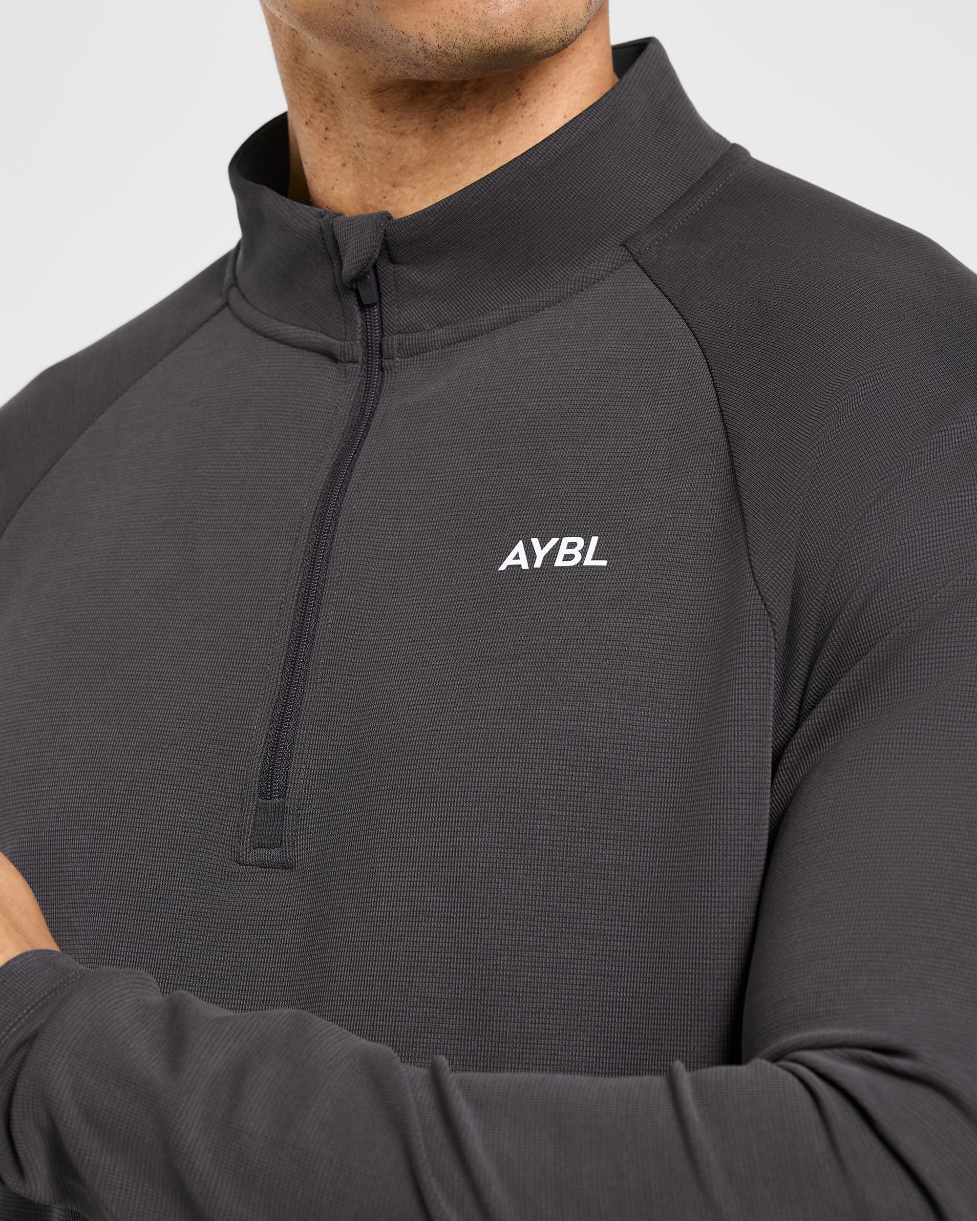 Precision Hybrid 1/4 Zip Pullover - Charcoal - Image 8