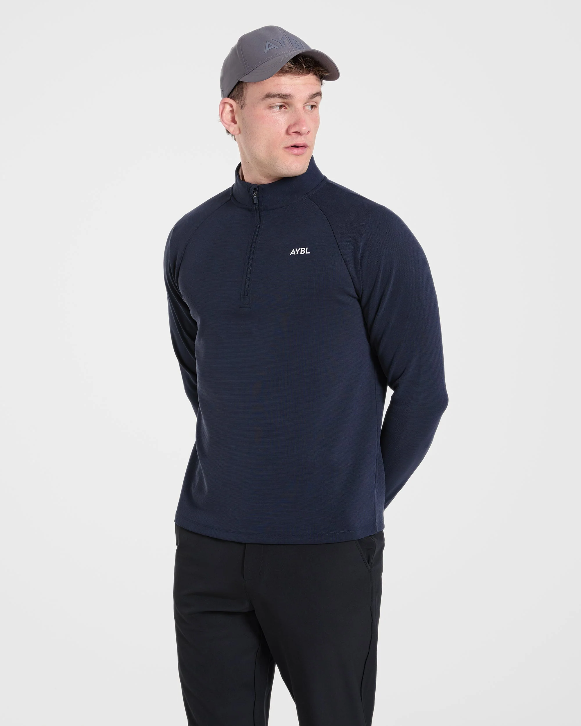 Precision Hybrid 1/4 Zip Pullover - Navy - Image 8