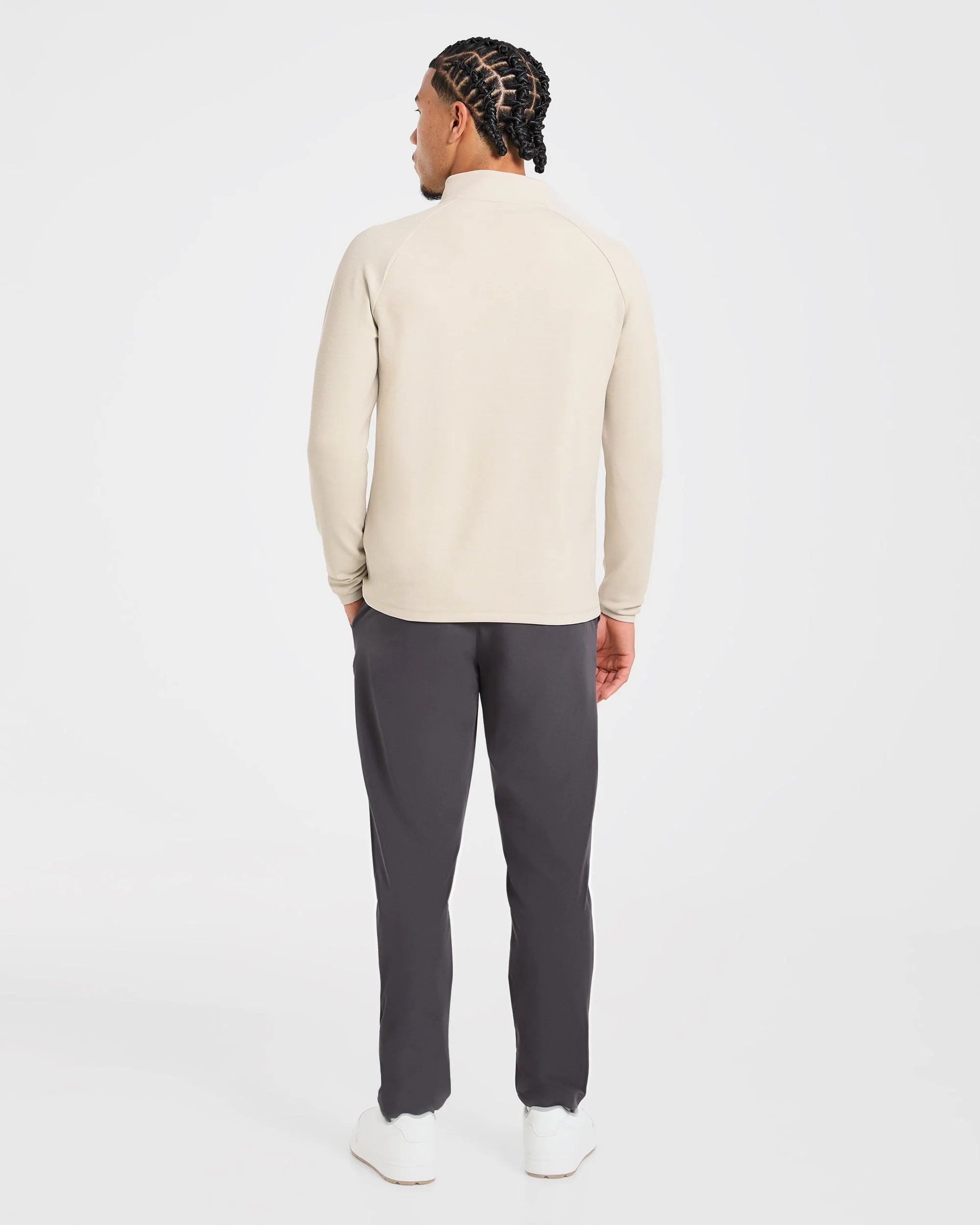 Precision Hybrid 1/4 Zip Pullover - Sand - Image 4