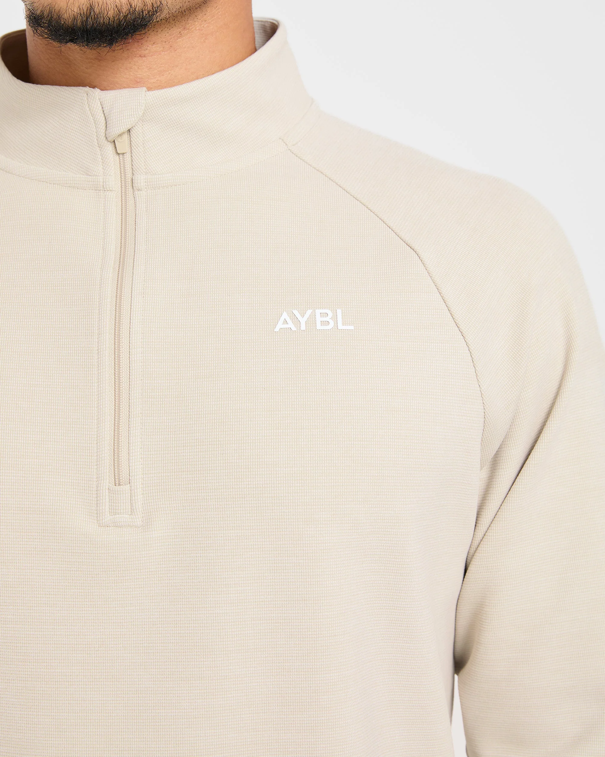Precision Hybrid 1/4 Zip Pullover - Sand - Image 5