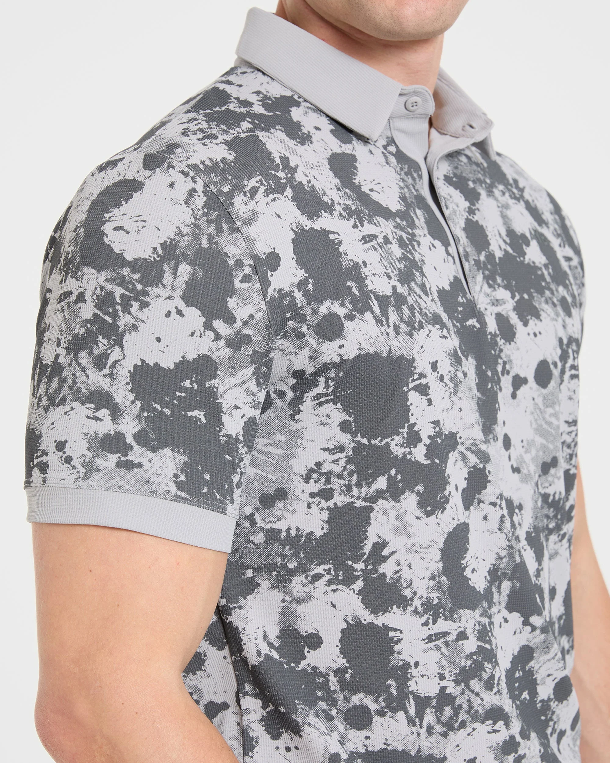 Precision Splatter Polo - Charcoal - Image 6