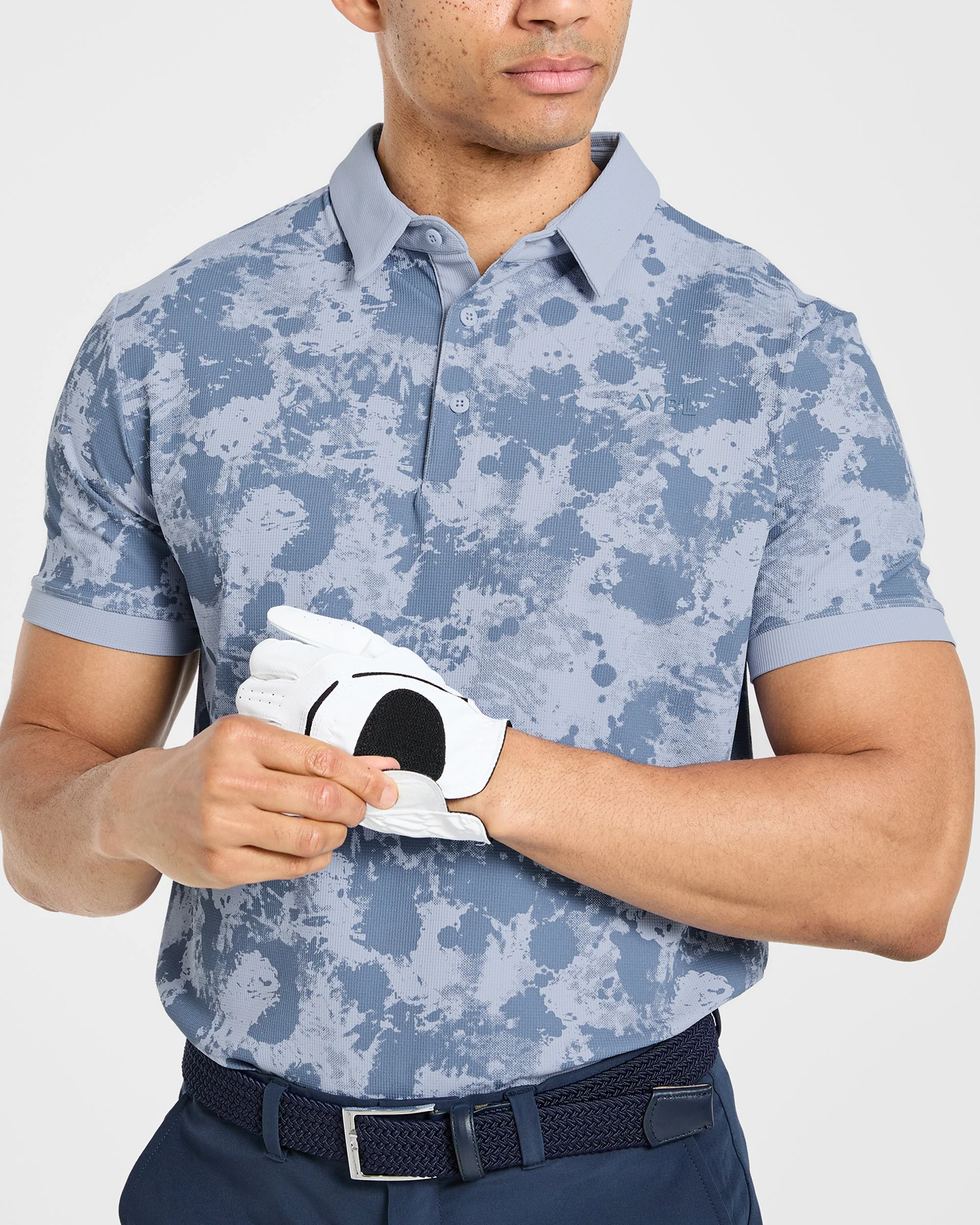 Precision Splatter Polo - Muted Slate - Image 7