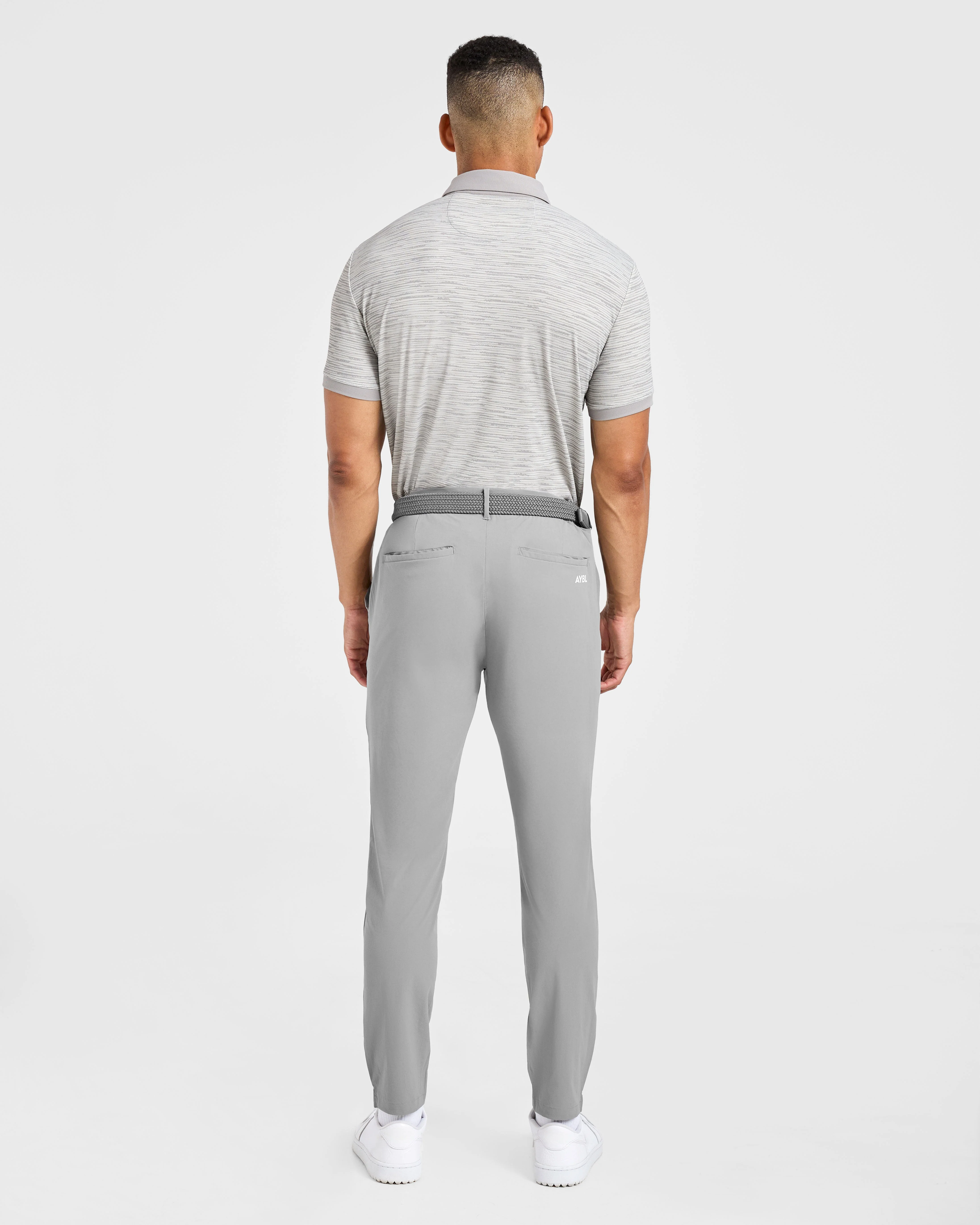Precision Stripe Polo - Grey - Image 4