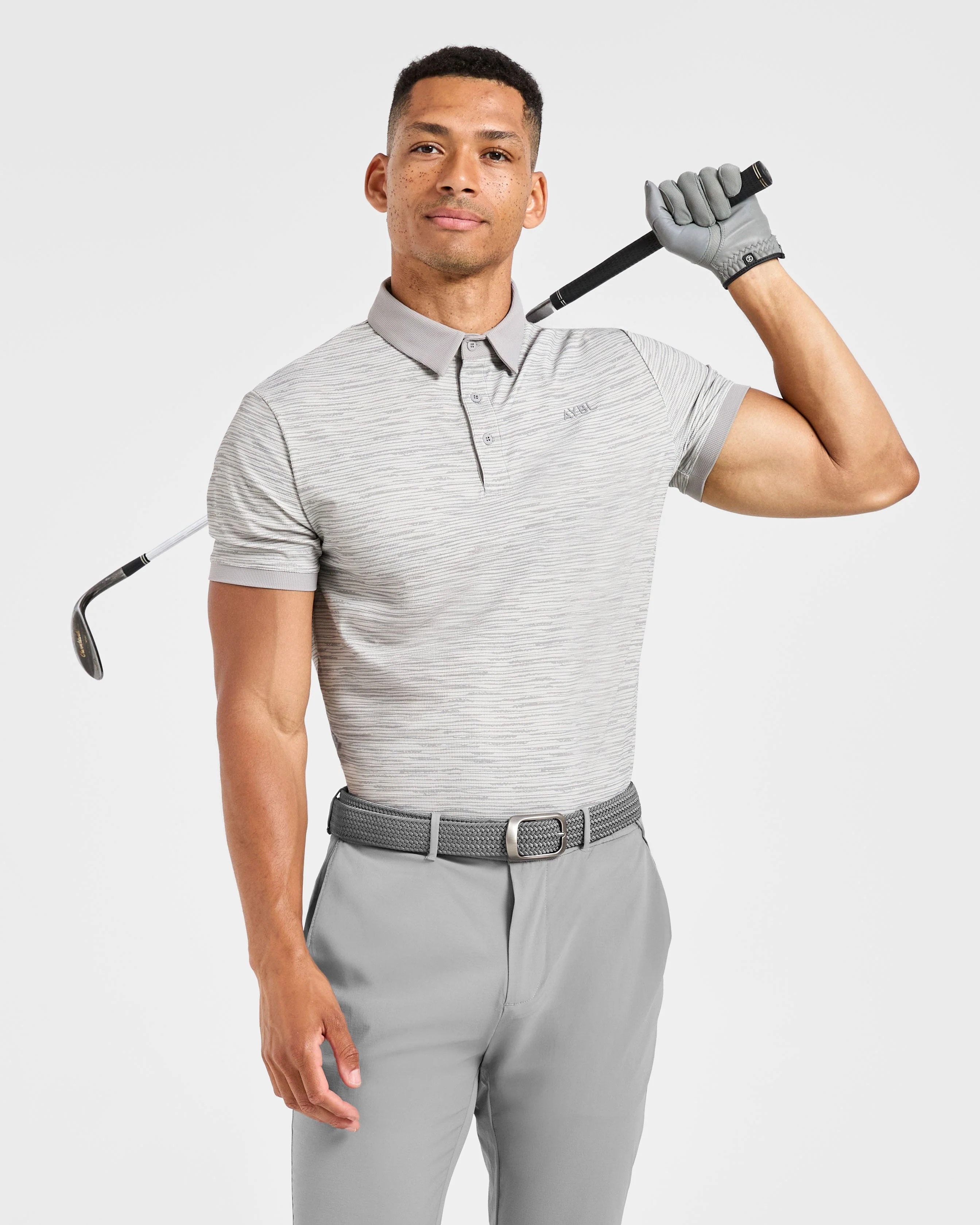 Precision Stripe Polo - Grey - Image 8