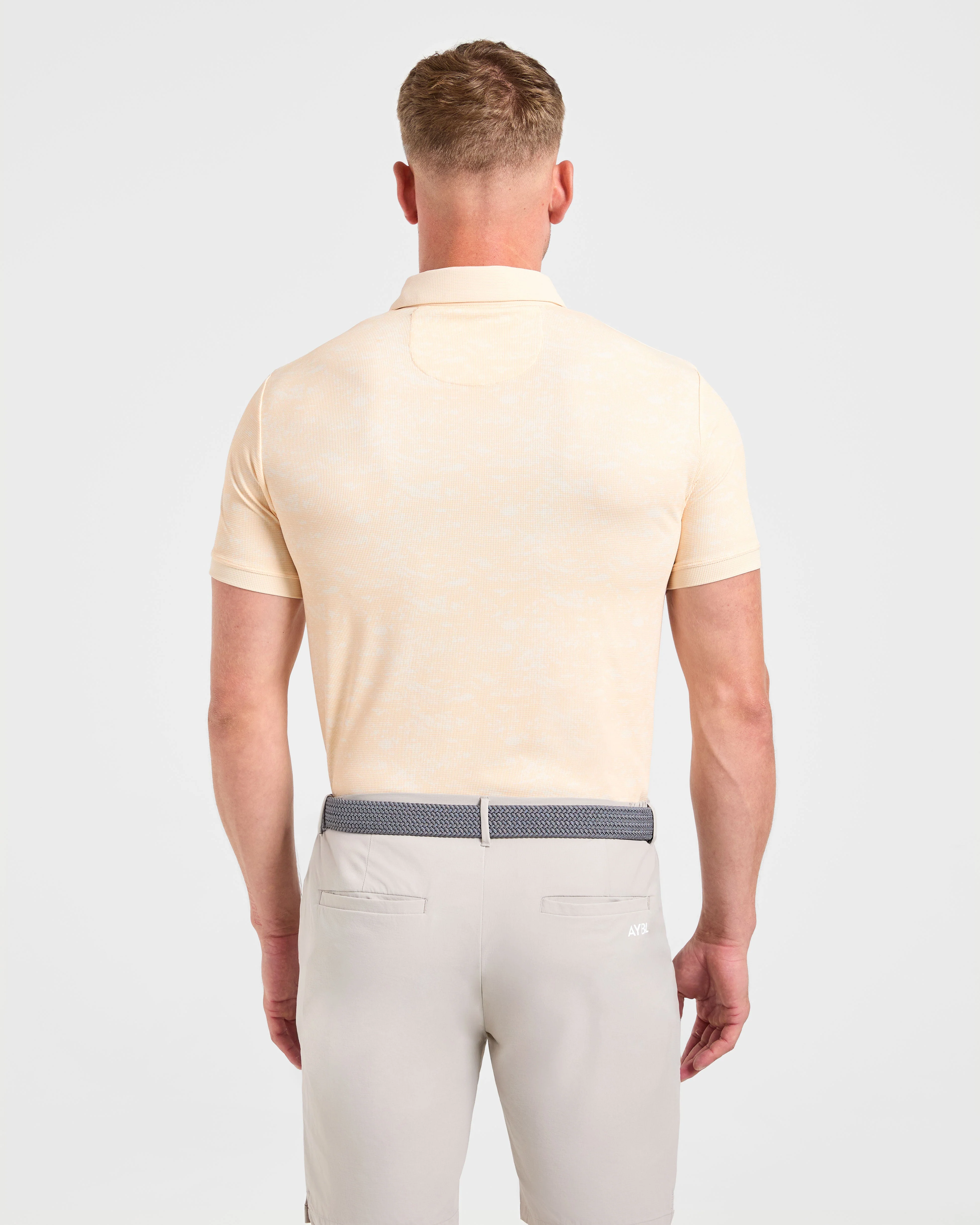 Precision Texture Polo - Peach - Image 2