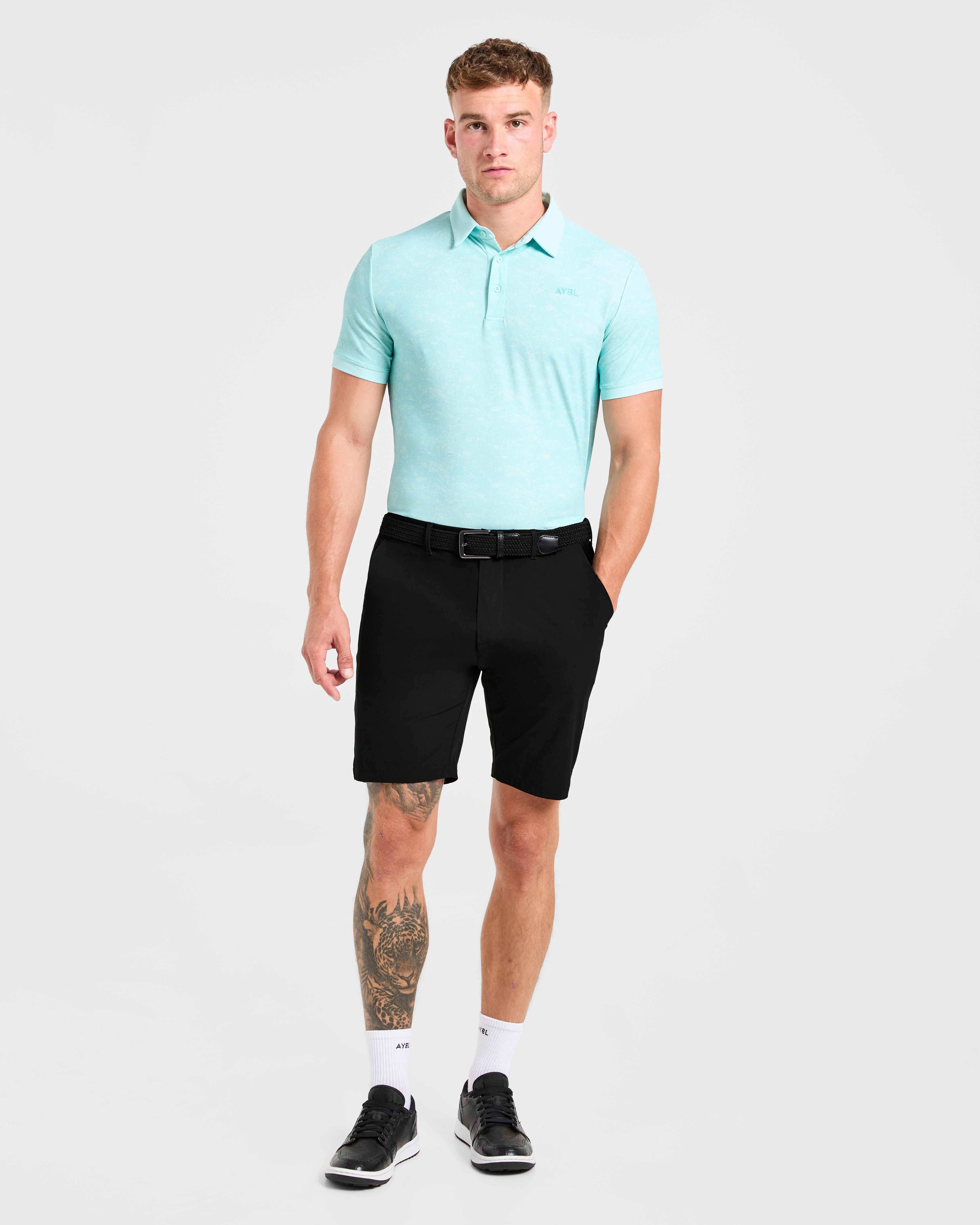 Precision Texture Polo - Summer Blue - Image 3