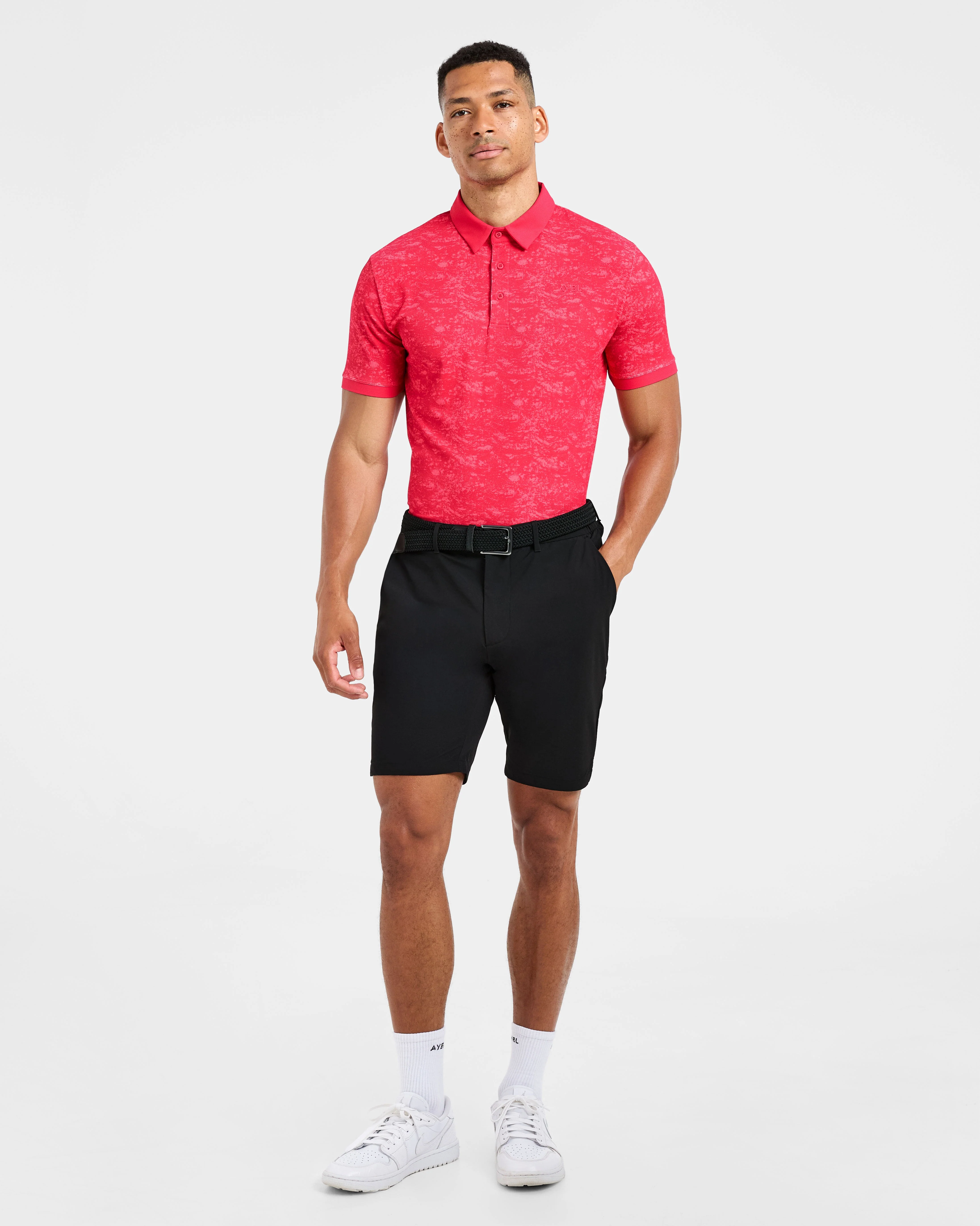 Precision Texture Polo - Summer Red - Image 3