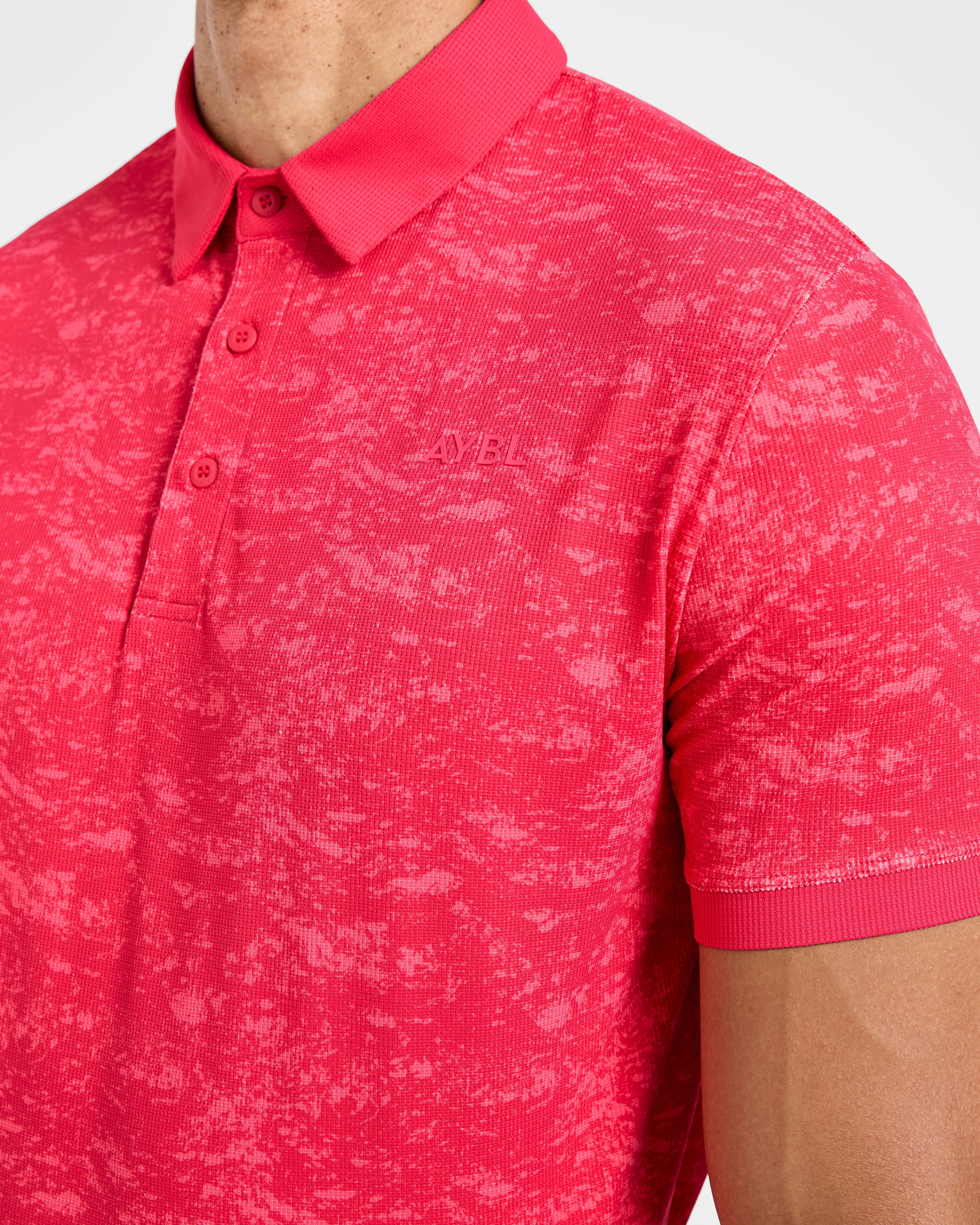 Precision Texture Polo - Summer Red - Image 4