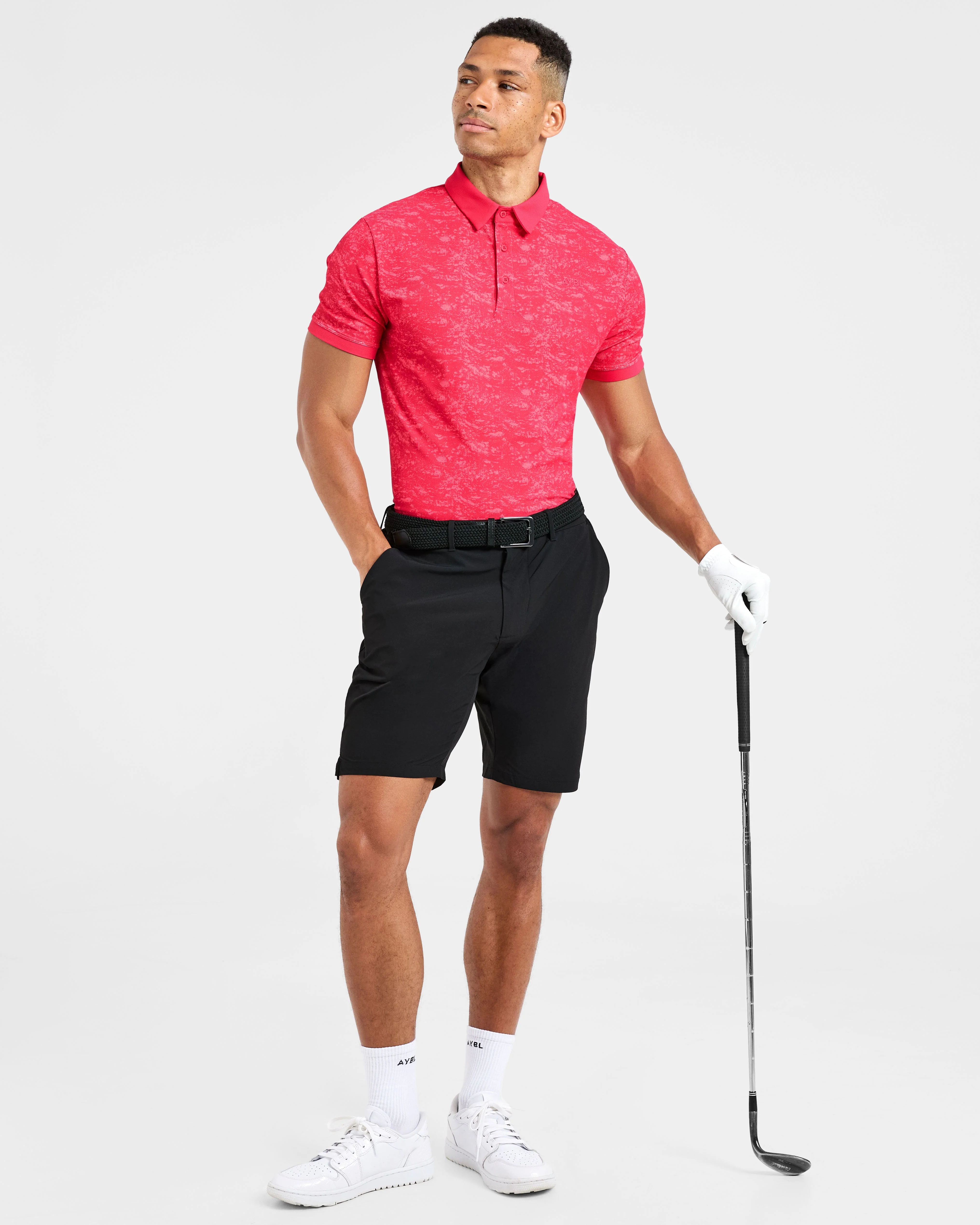 Precision Texture Polo - Summer Red - Image 8