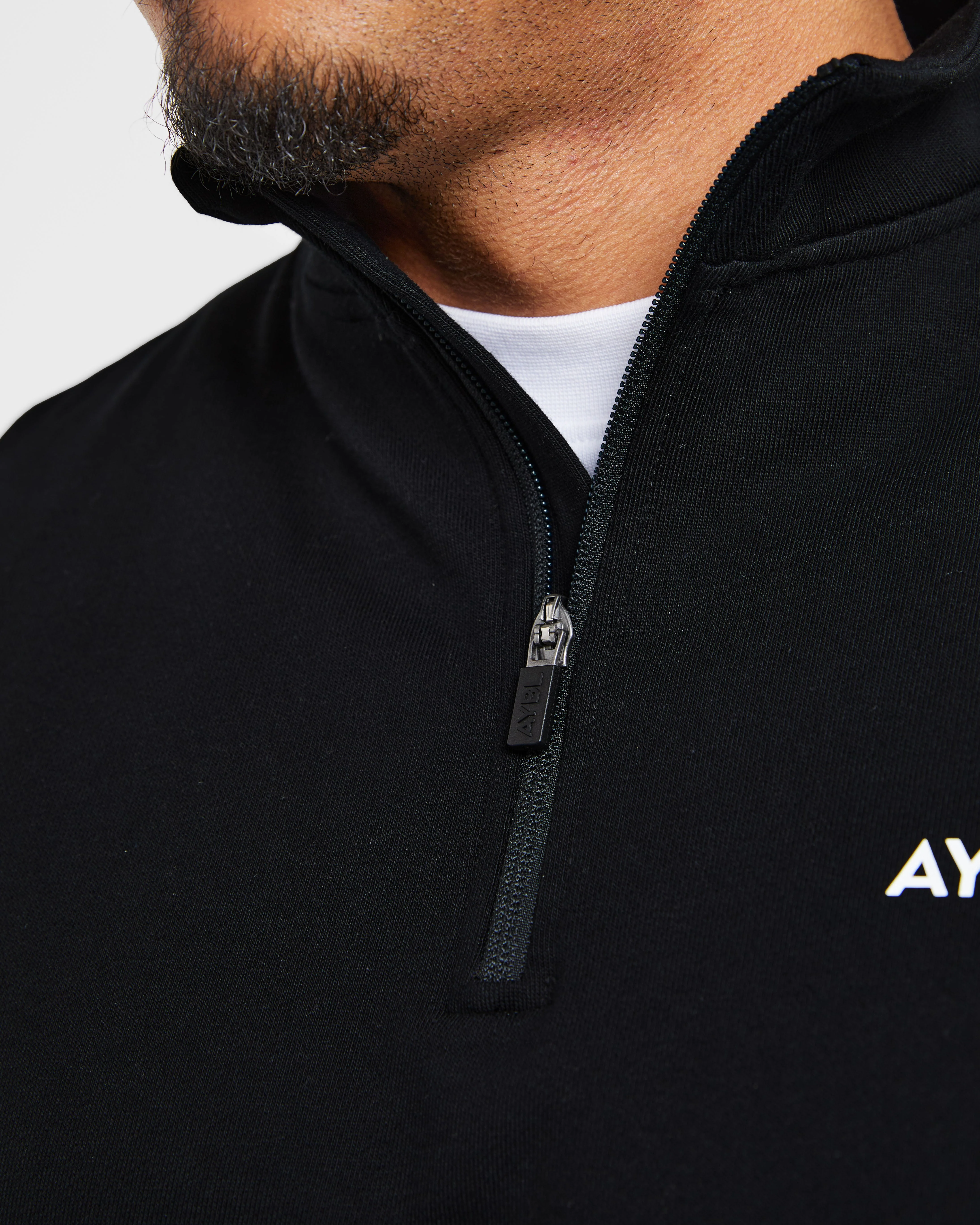 Rebound 1/4 Zip Pullover - Black - Image 6