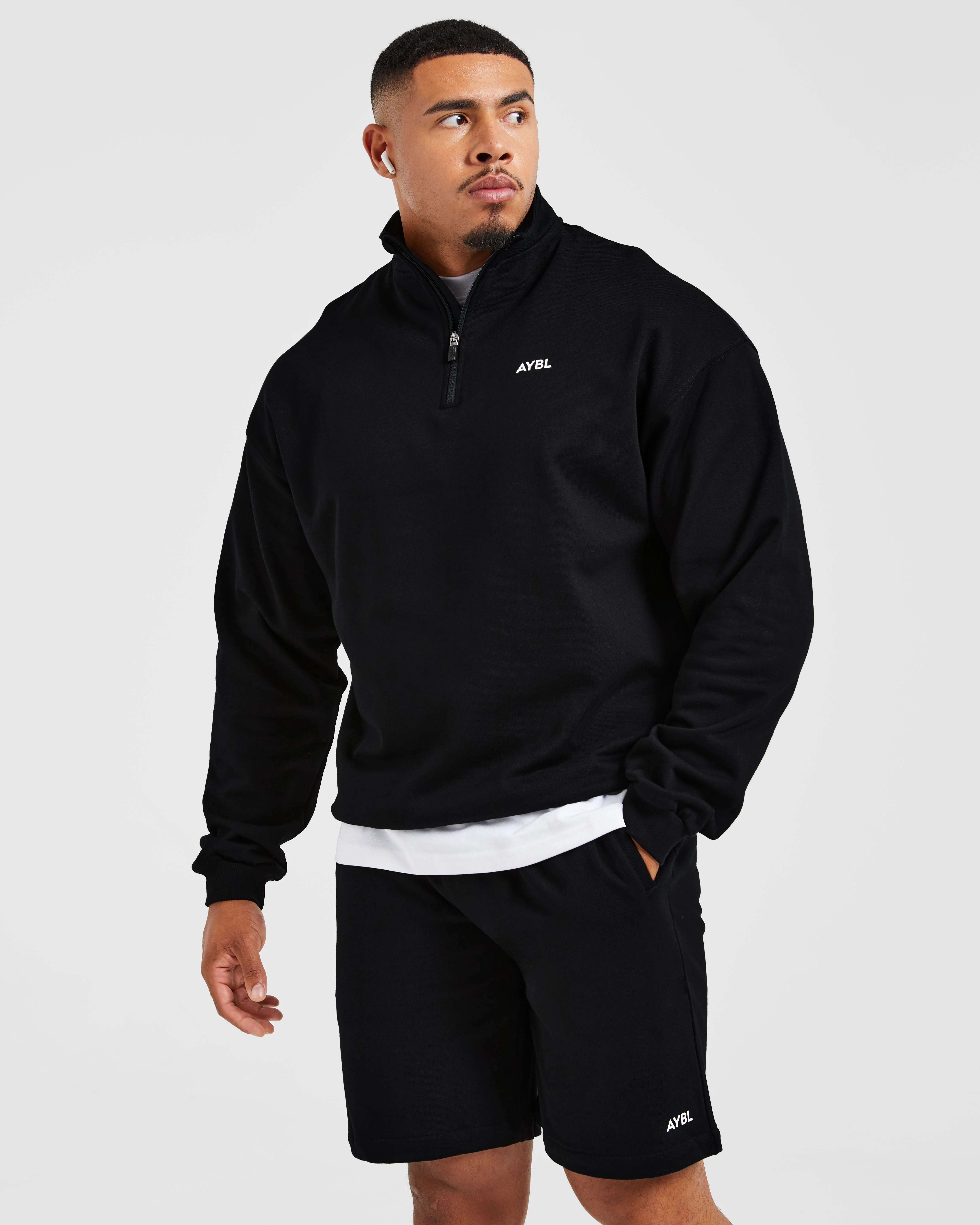 Rebound 1/4 Zip Pullover - Black - Image 8