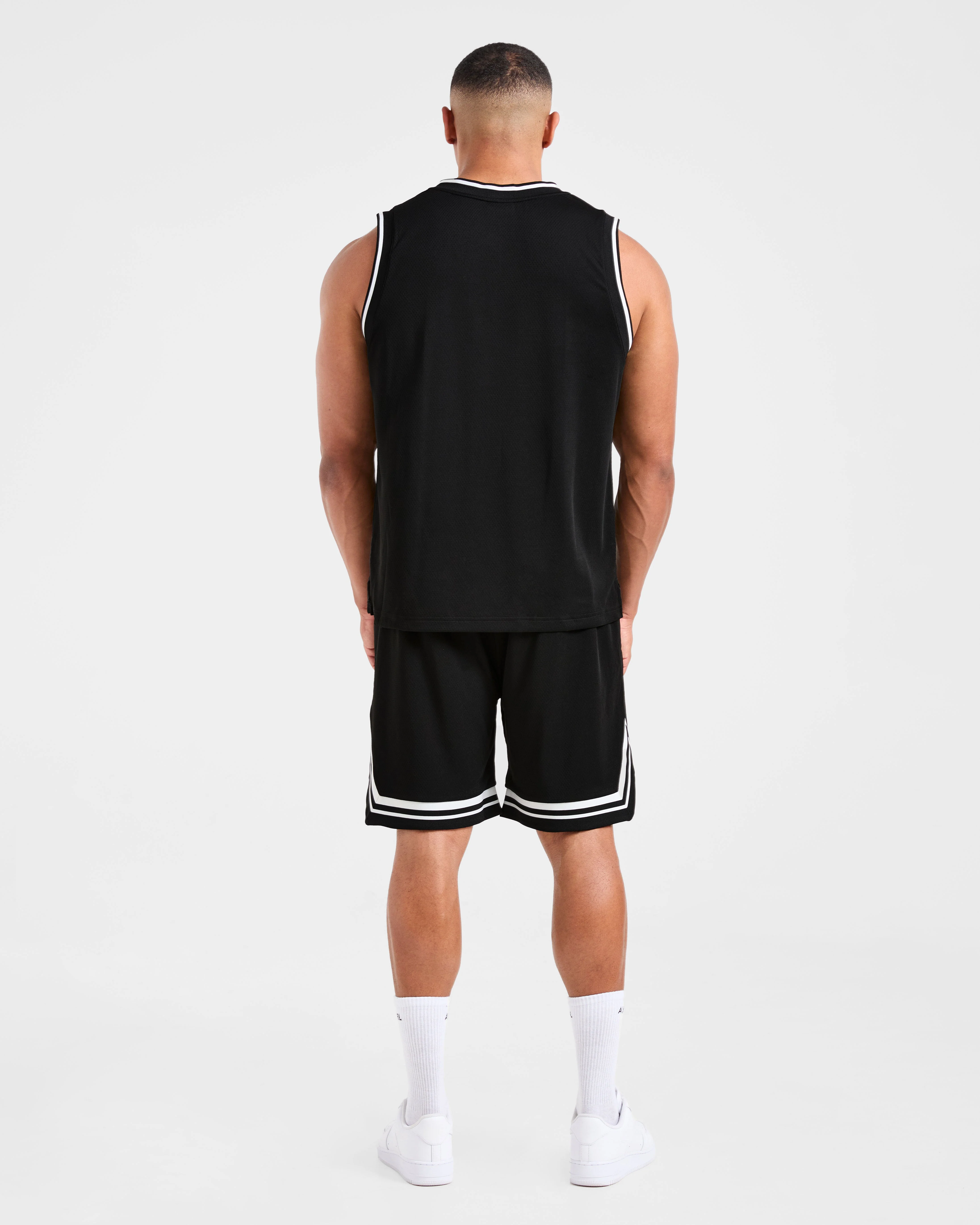 Rebound Stripe Tank - Black - Image 4
