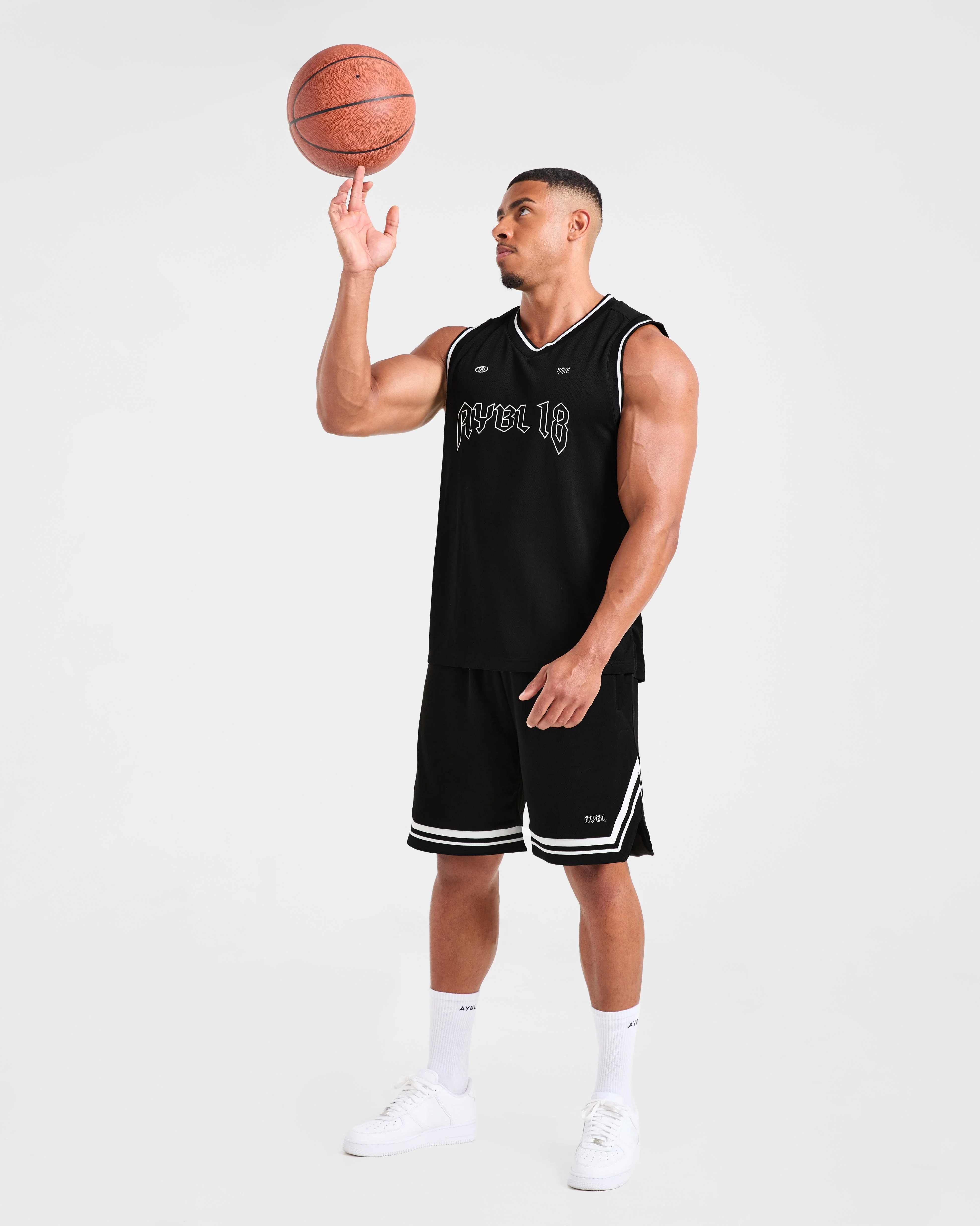 Rebound Stripe Tank - Black - Image 7