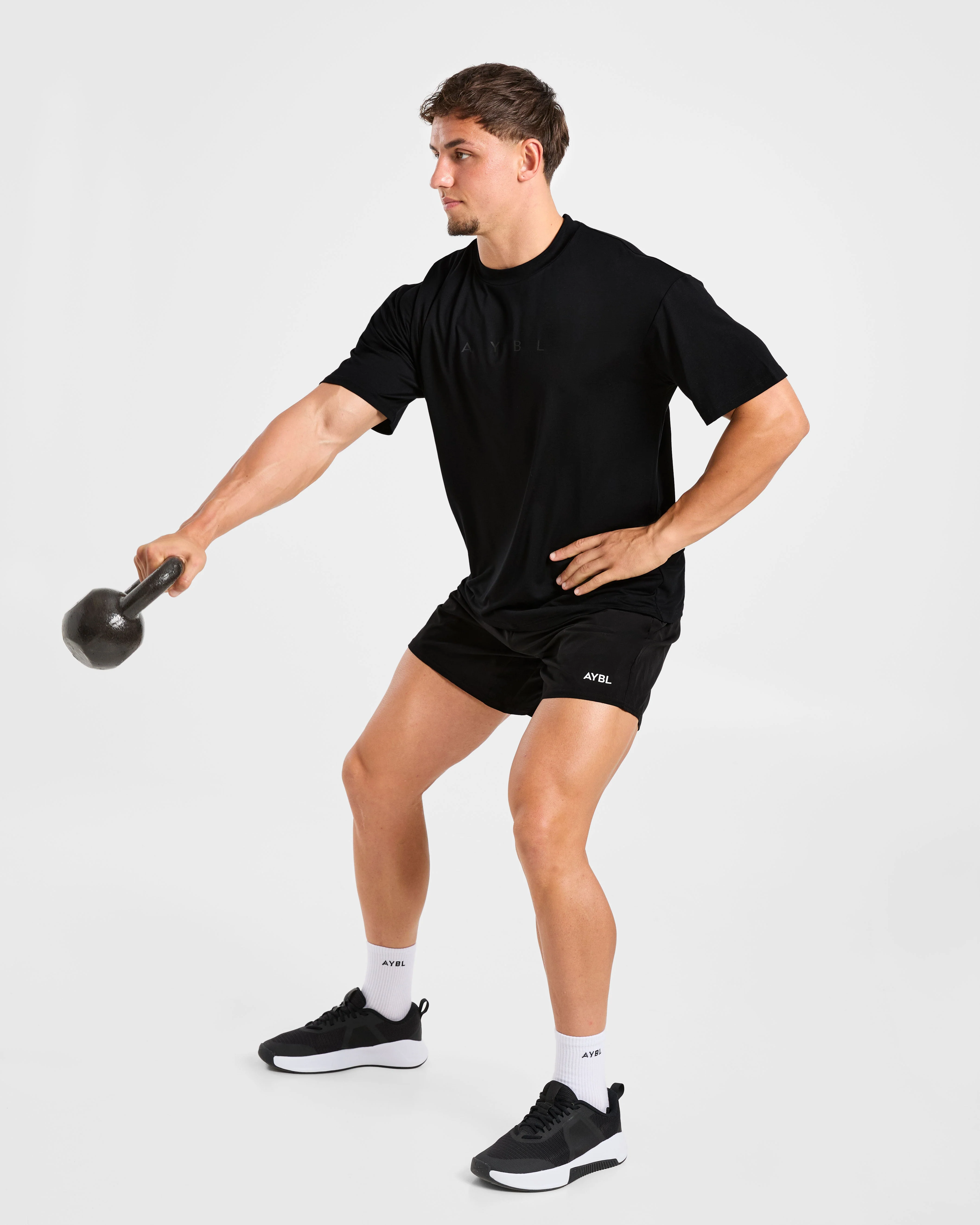 Reinforce Training T Shirt - Black - Image 8