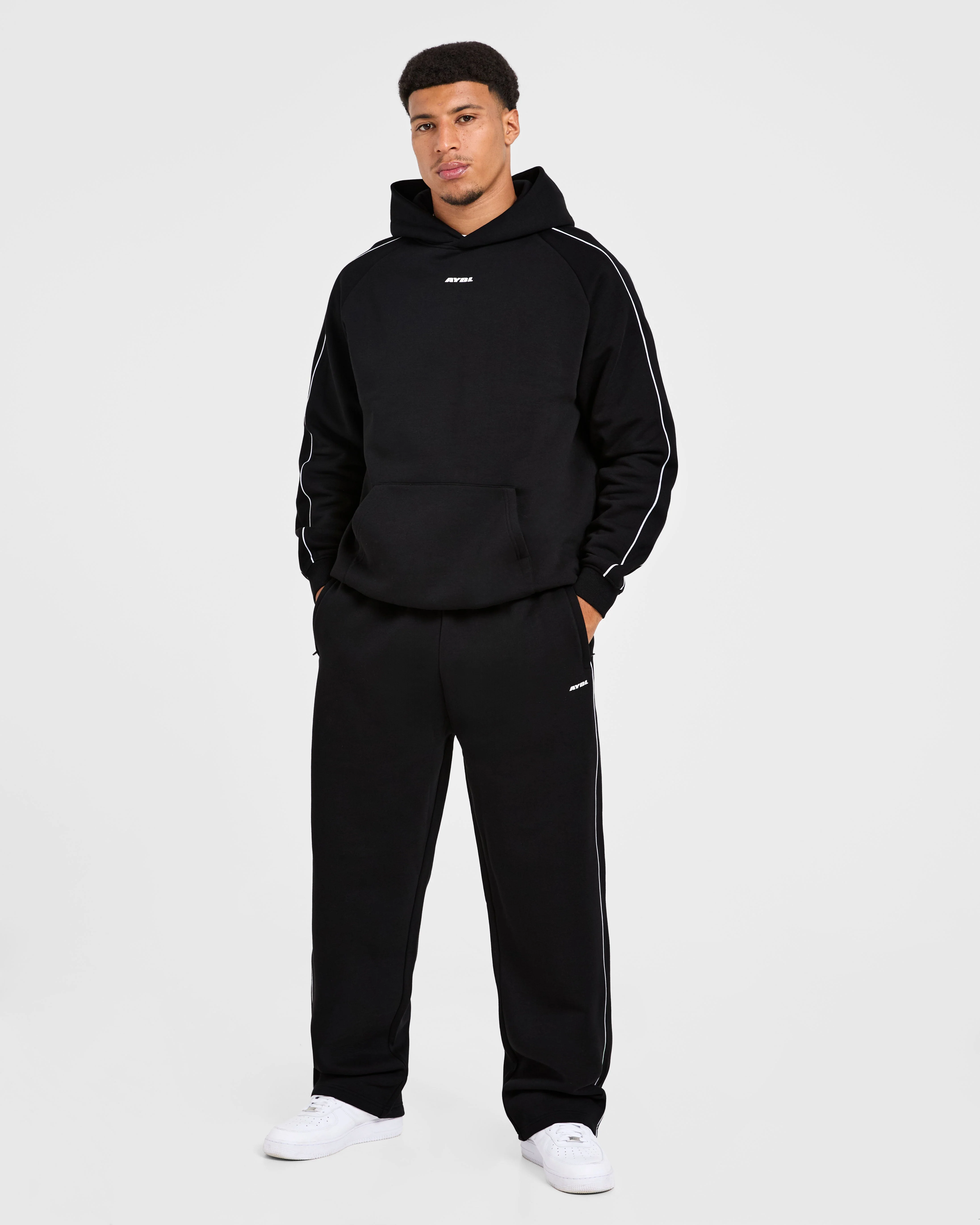 Restore Oversized Straight Leg Joggers - Black - Image 3