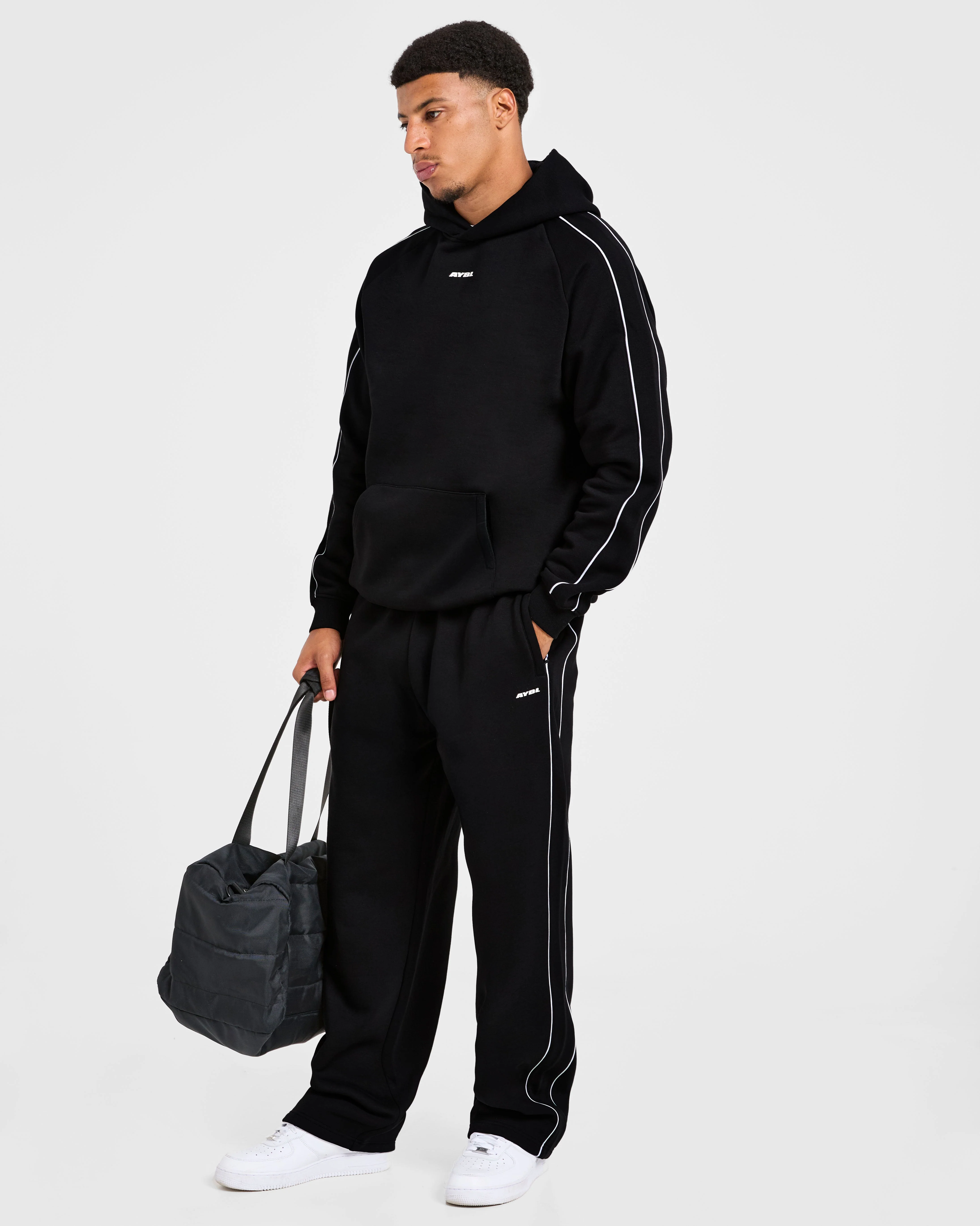 Restore Oversized Straight Leg Joggers - Black - Image 8