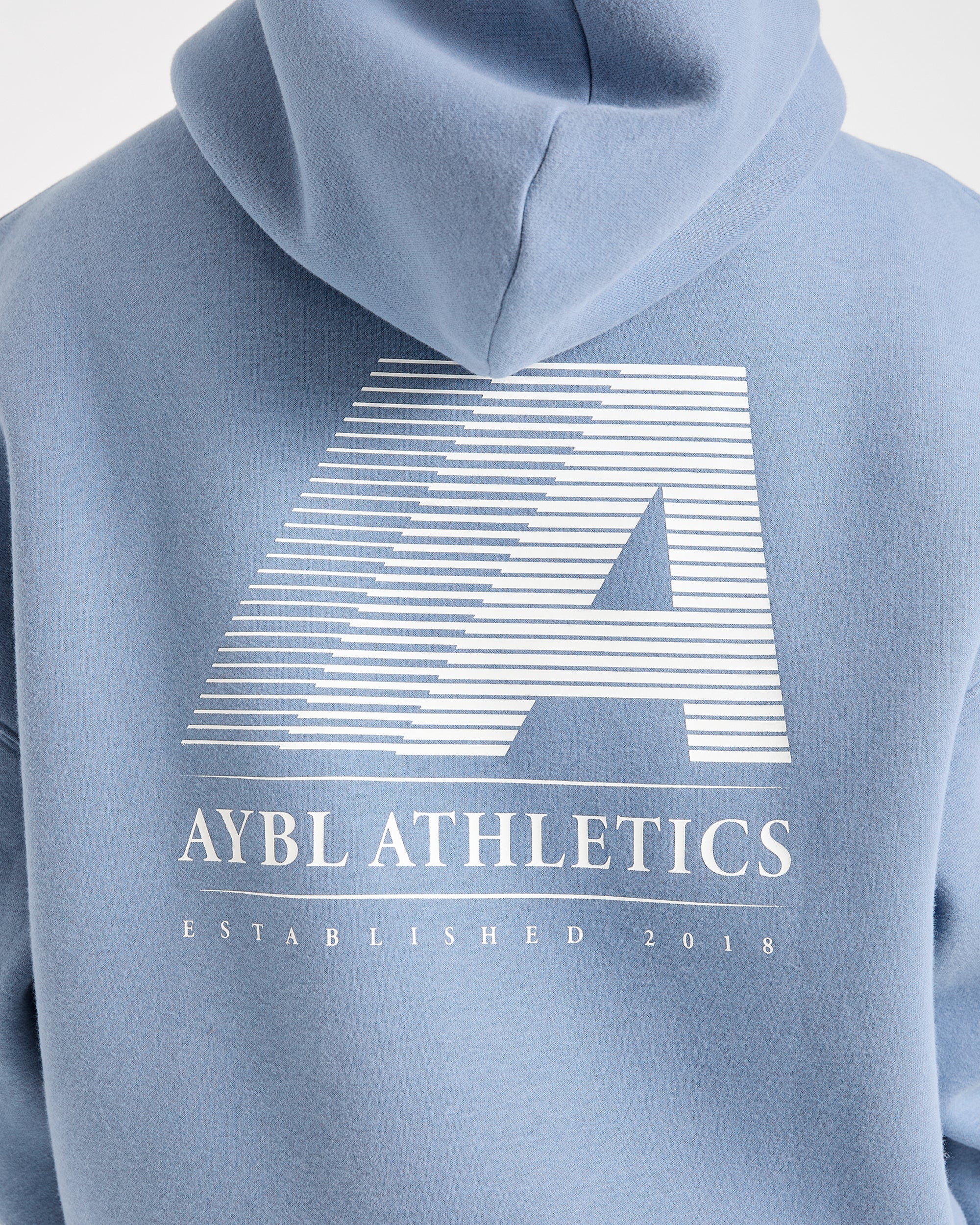 Retro Athletics Oversized Hoodie - Vintage Blue - Image 7