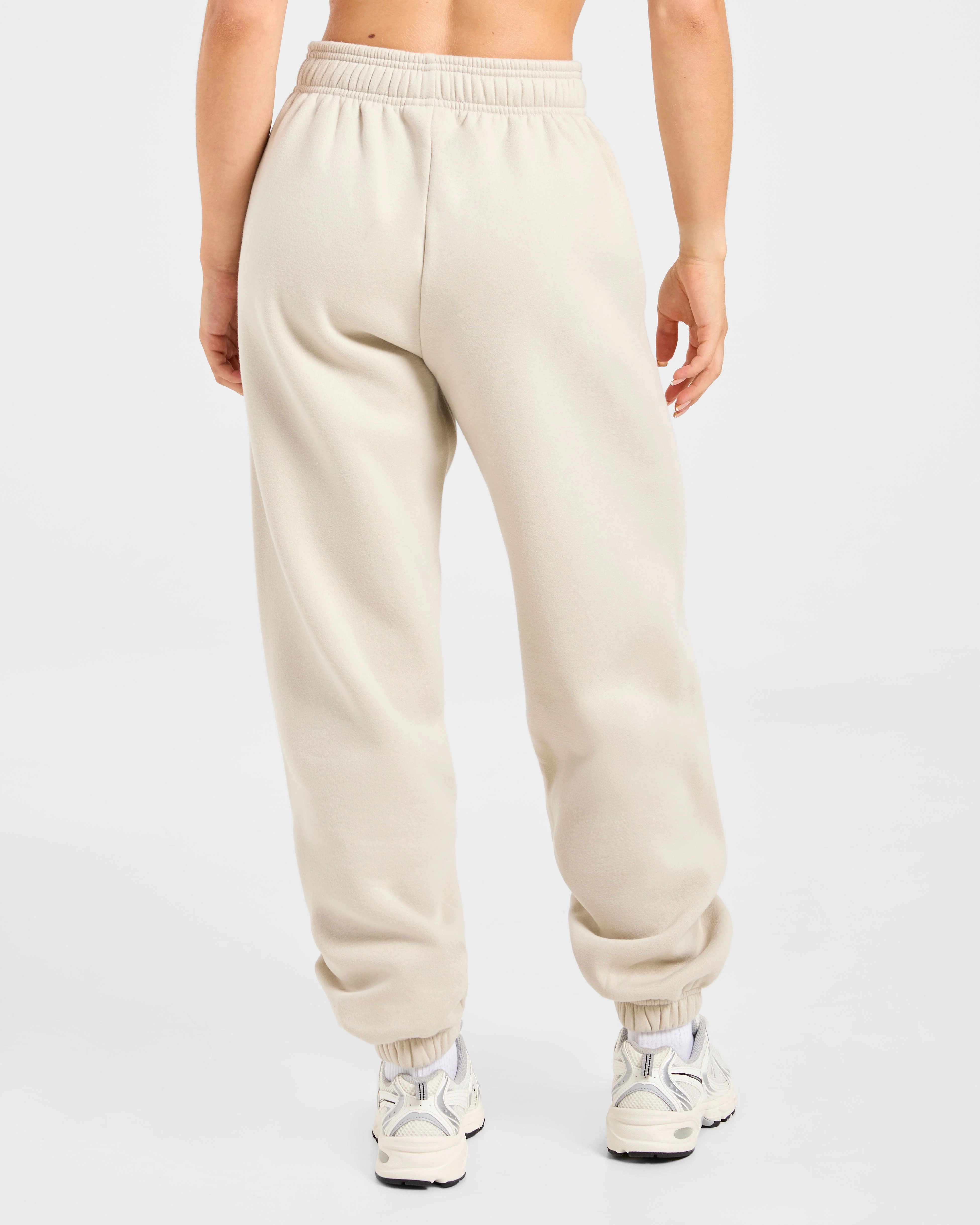 Retro Athletics Oversized Joggers - Sand - Image 2