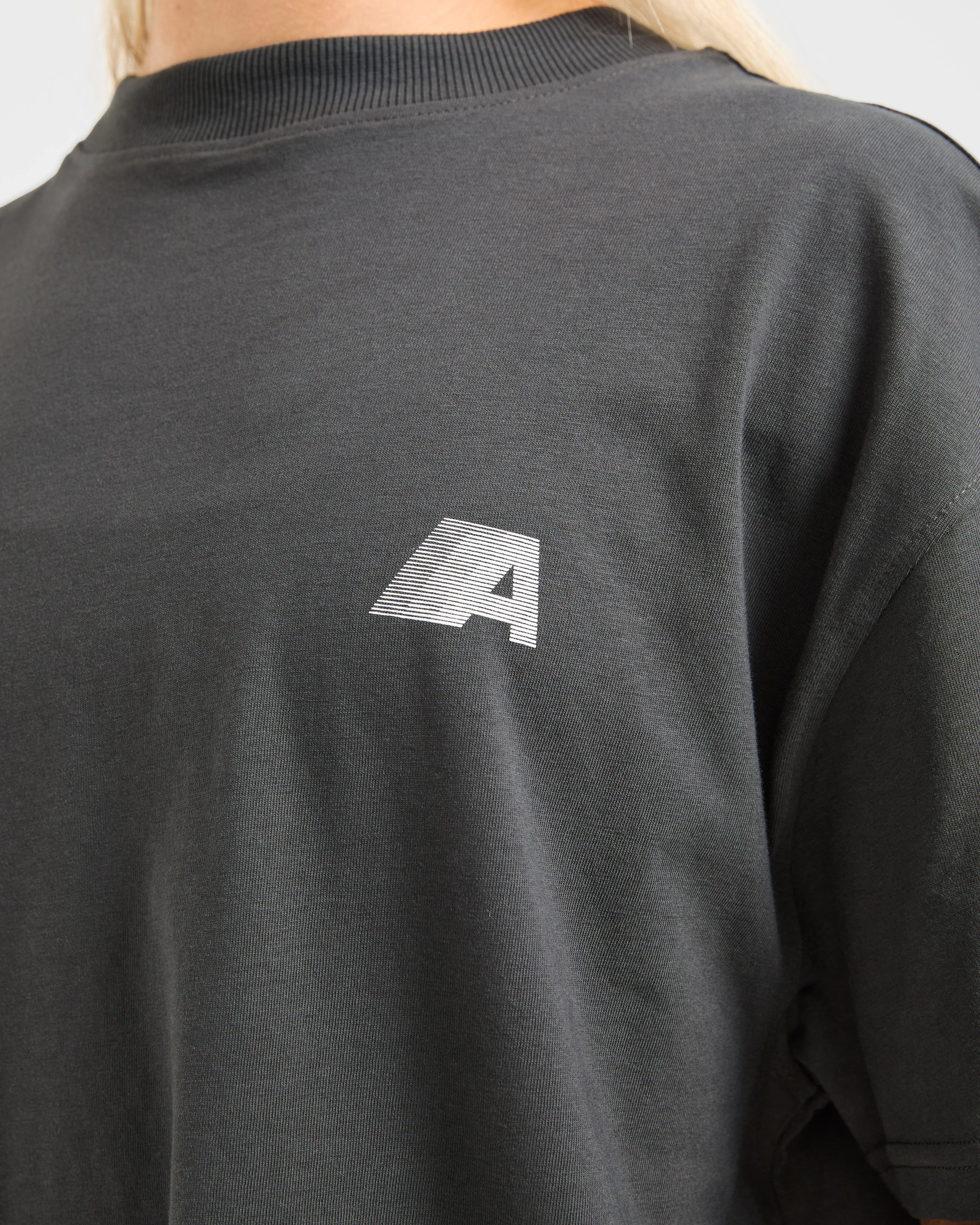 Retro Athletics Oversized T Shirt - Charcoal - Image 5