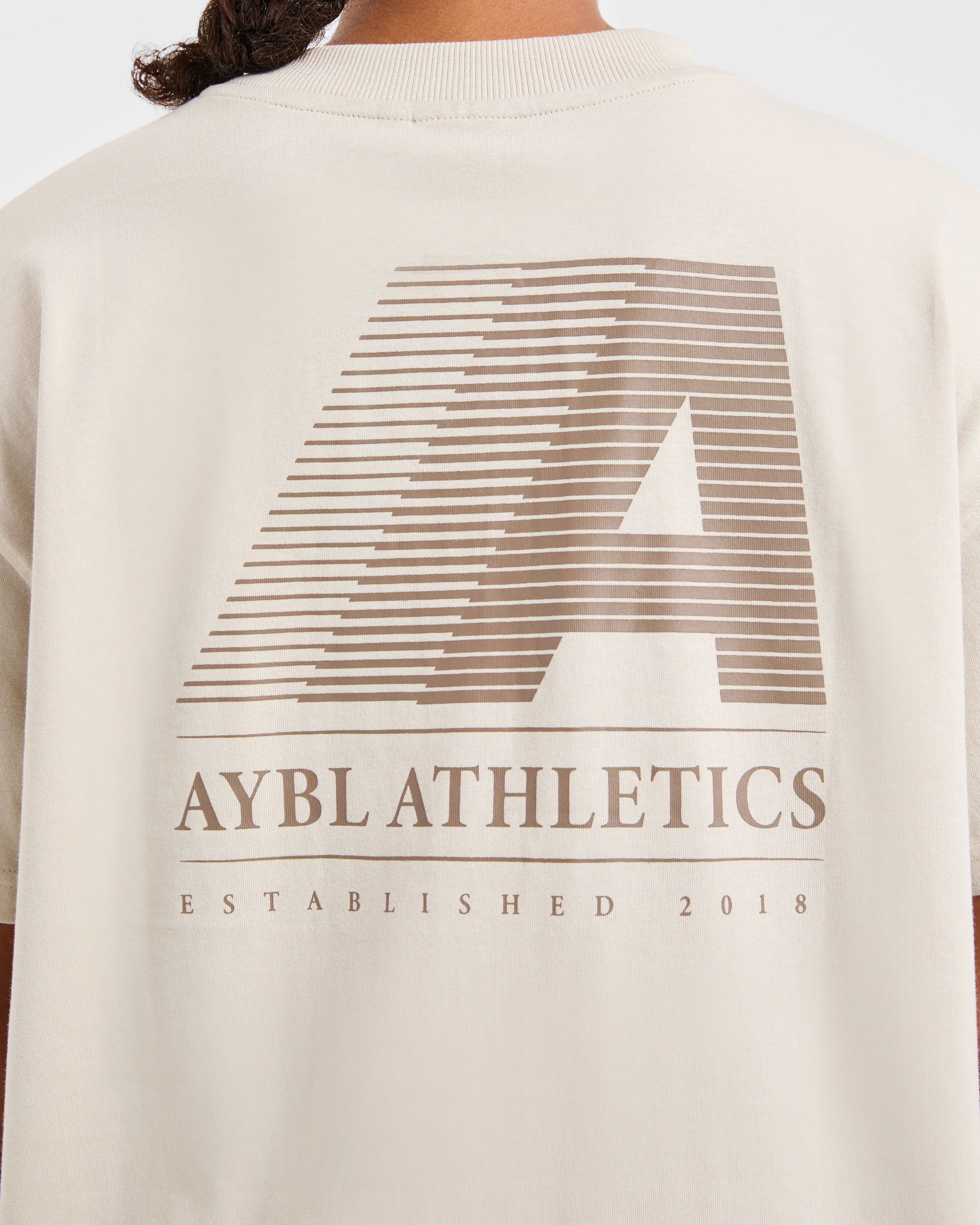 Retro Athletics Oversized T Shirt - Sand - Image 5