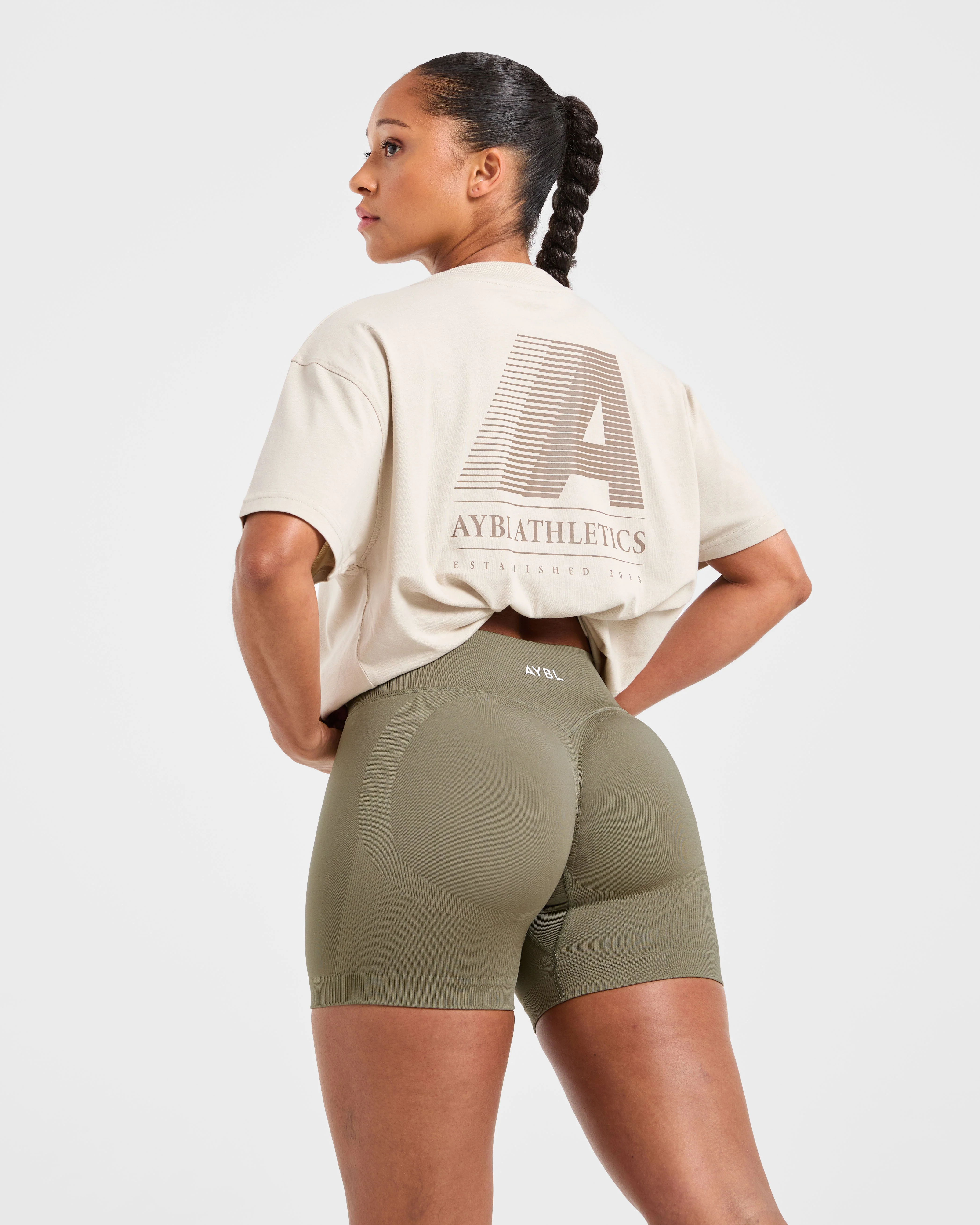 Retro Athletics Oversized T Shirt - Sand - Image 7