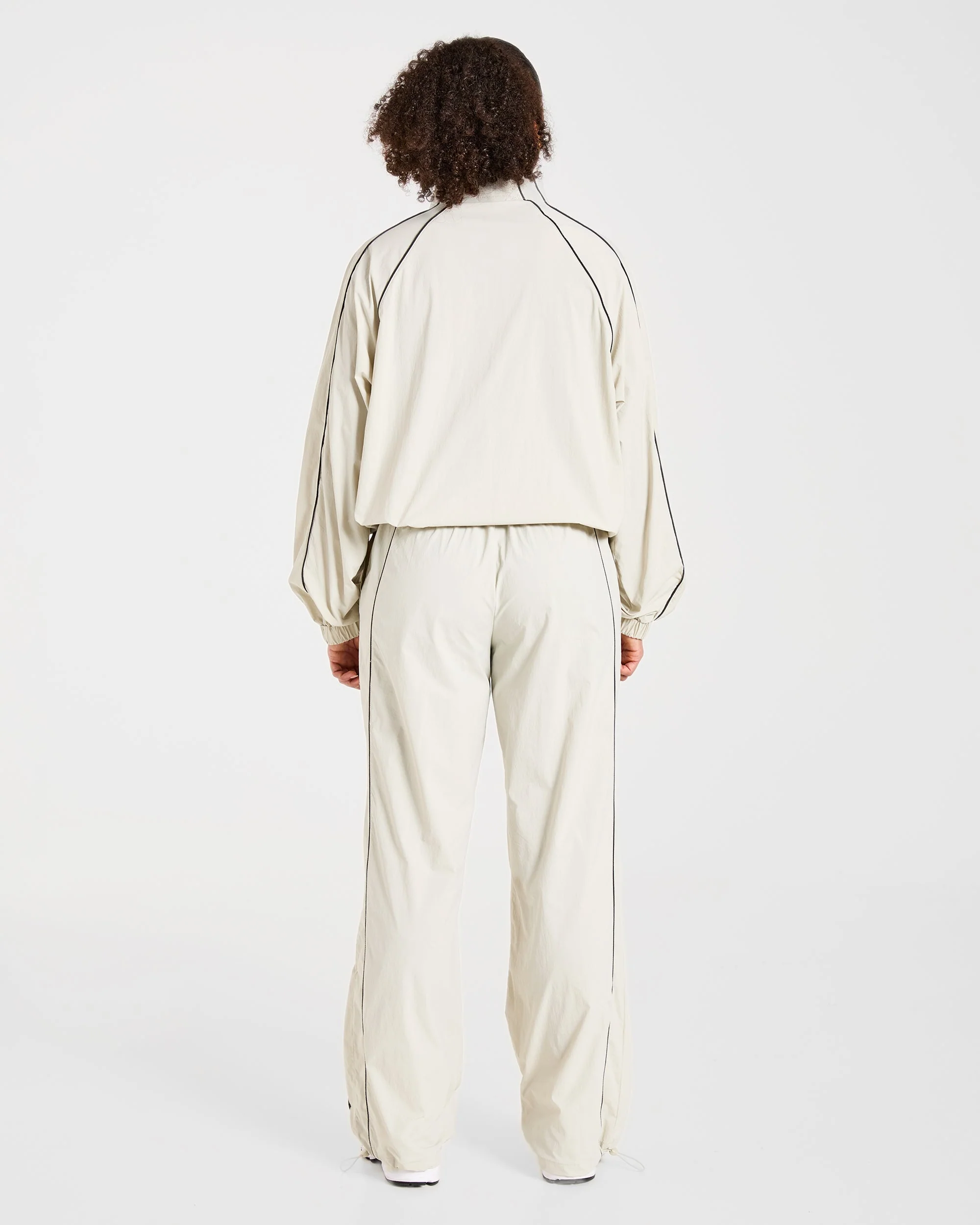 Retro Track Jacket - Off White - Image 4