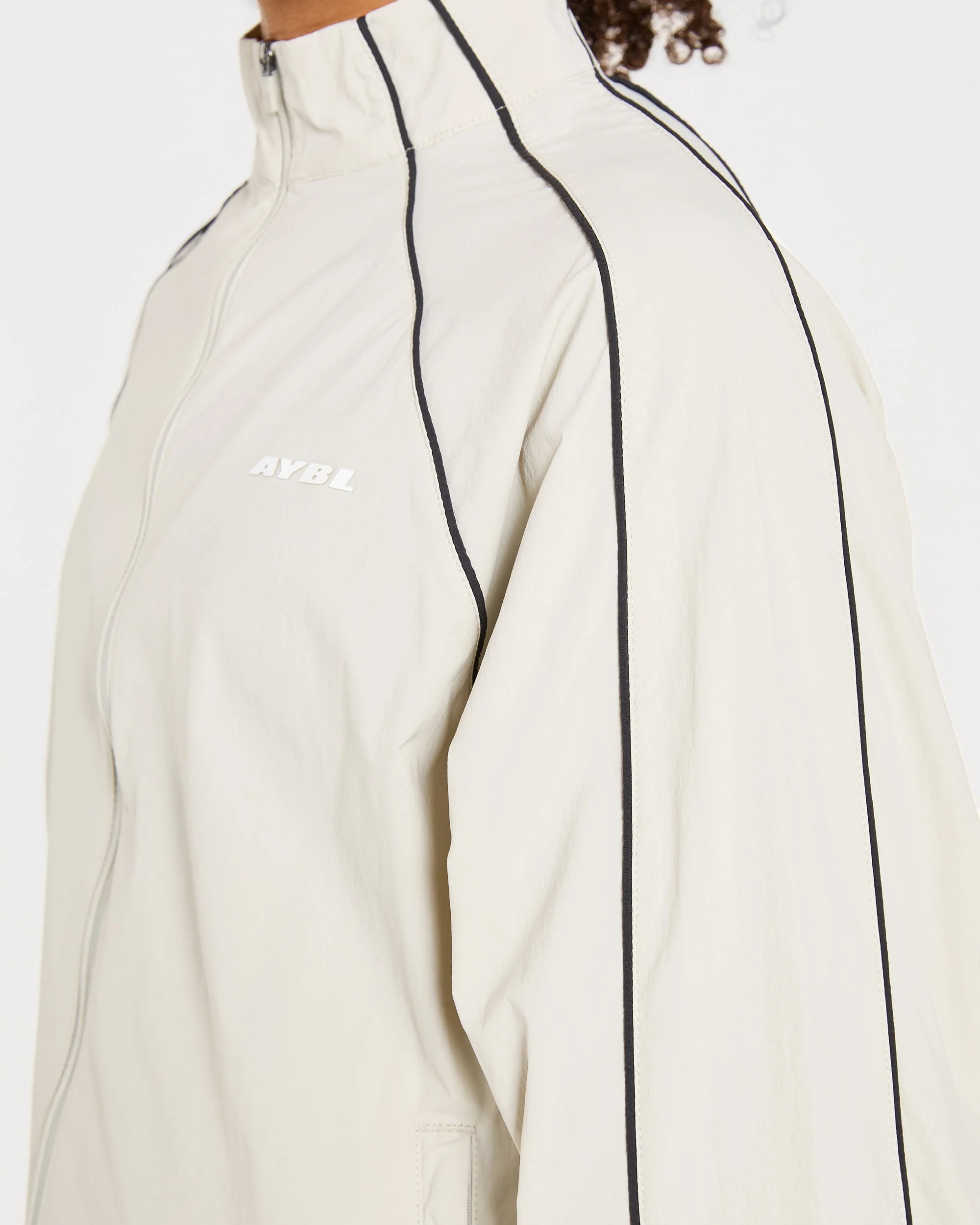 Retro Track Jacket - Off White - Image 5