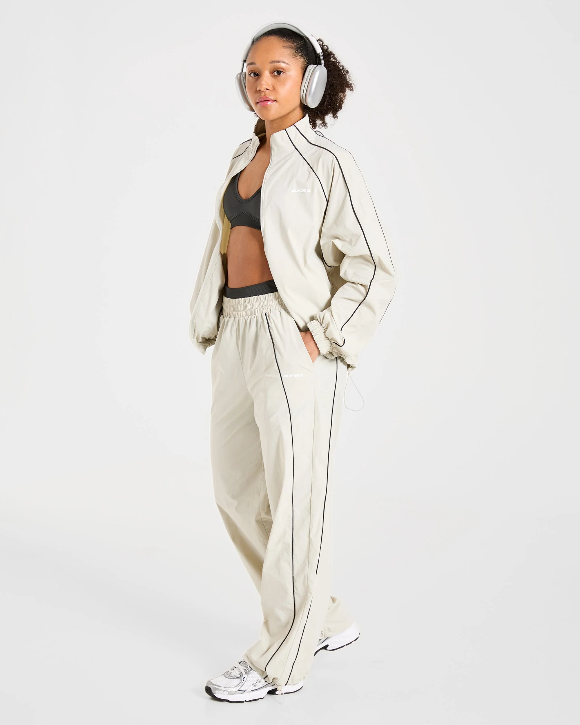 Retro Track Jacket - Off White - Image 8