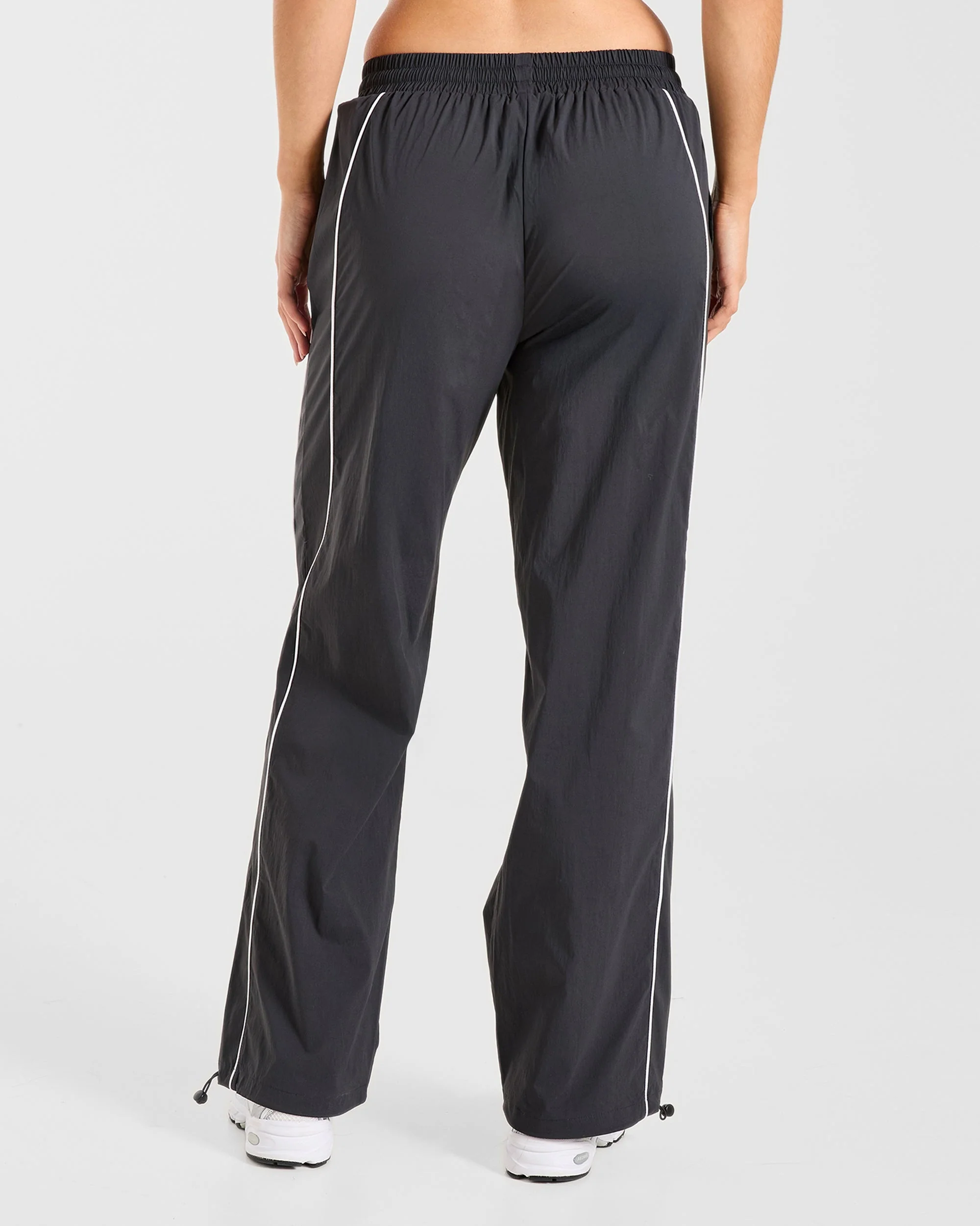 Retro Track Joggers - Black - Image 2