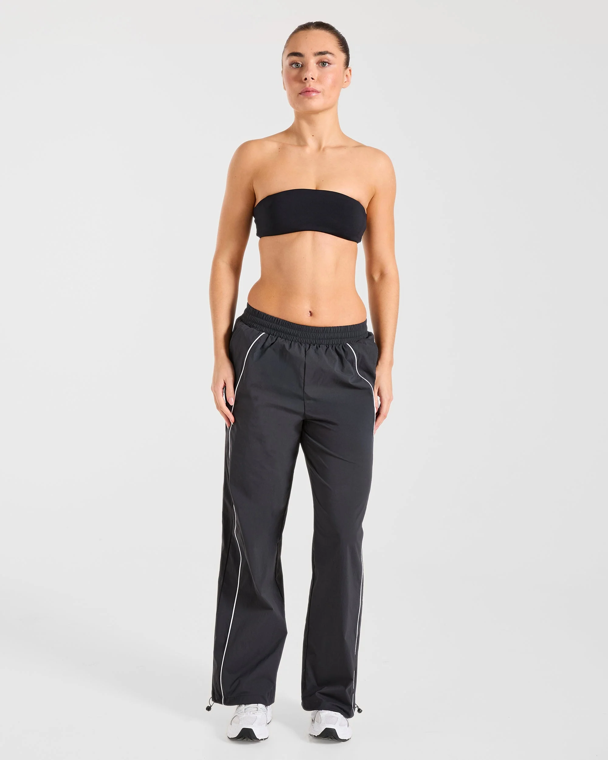 Retro Track Joggers - Black - Image 3