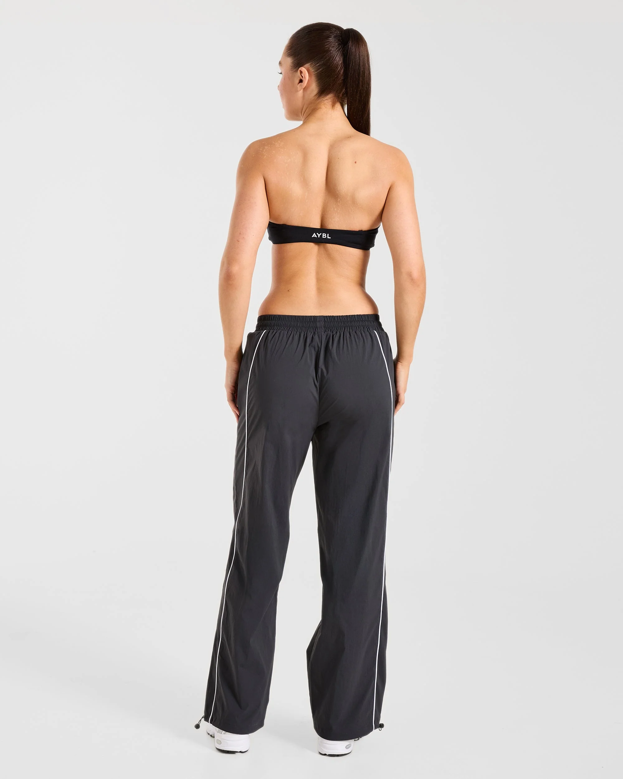 Retro Track Joggers - Black - Image 4