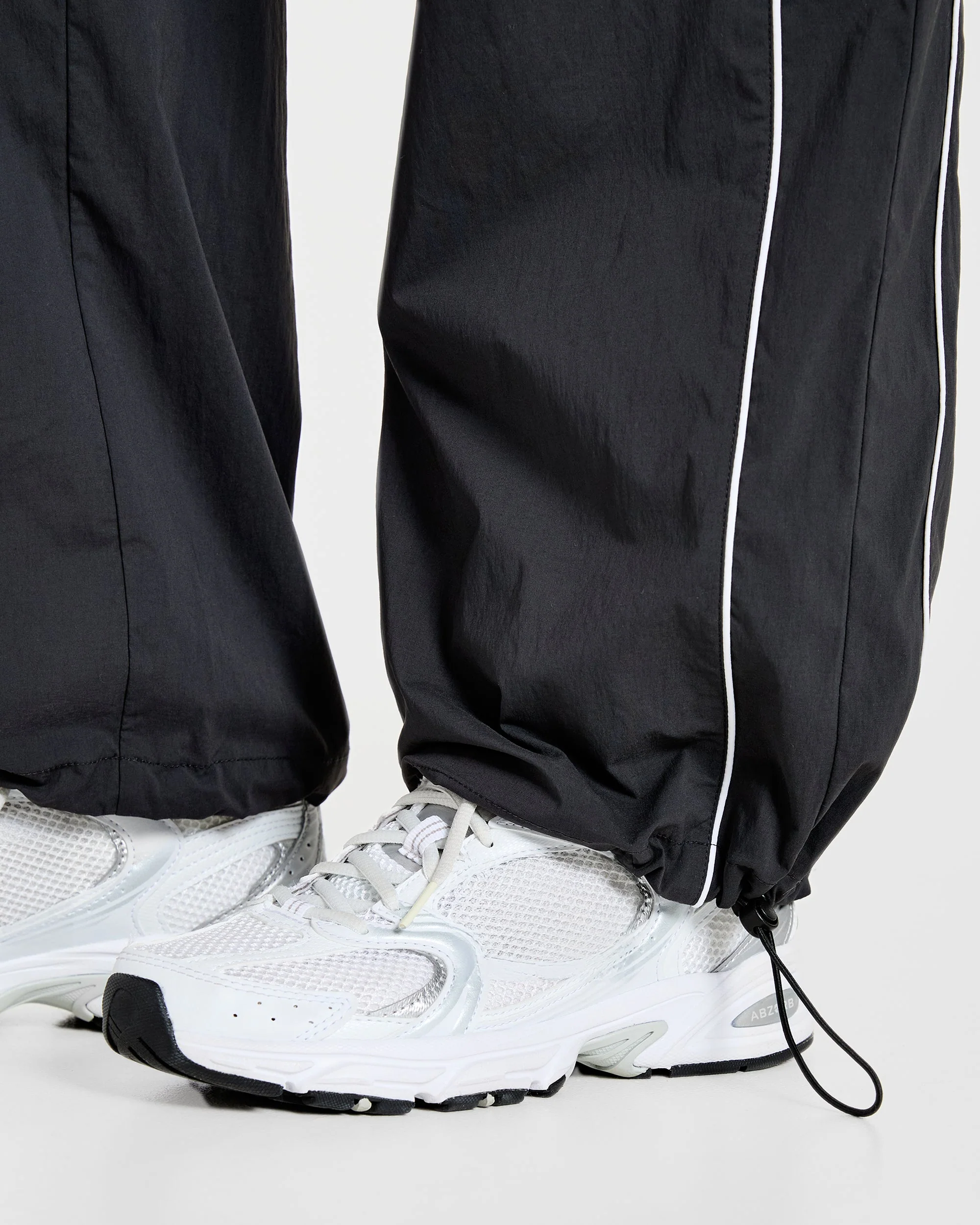 Retro Track Joggers - Black - Image 6