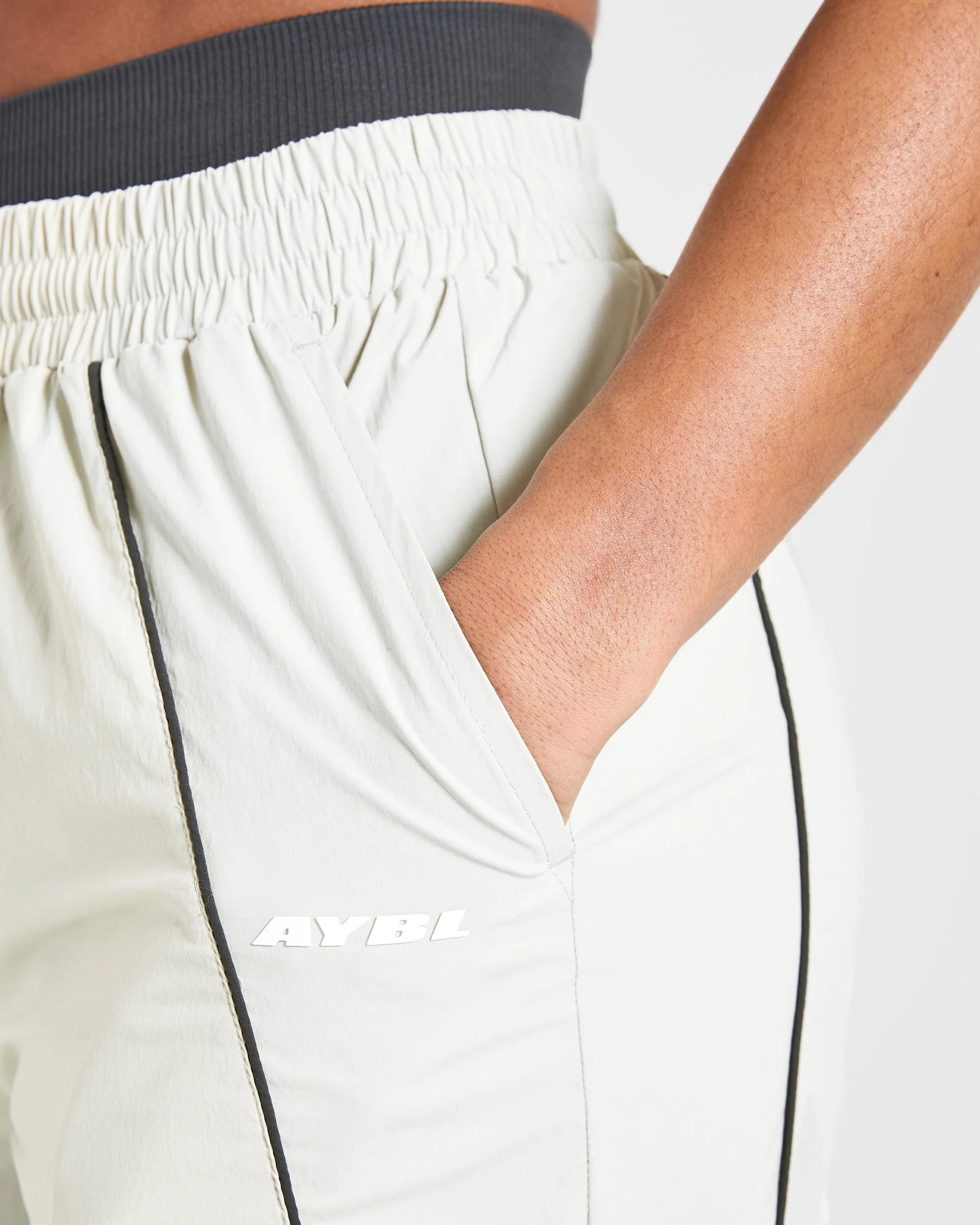 Retro Track Joggers - Off White - Image 5