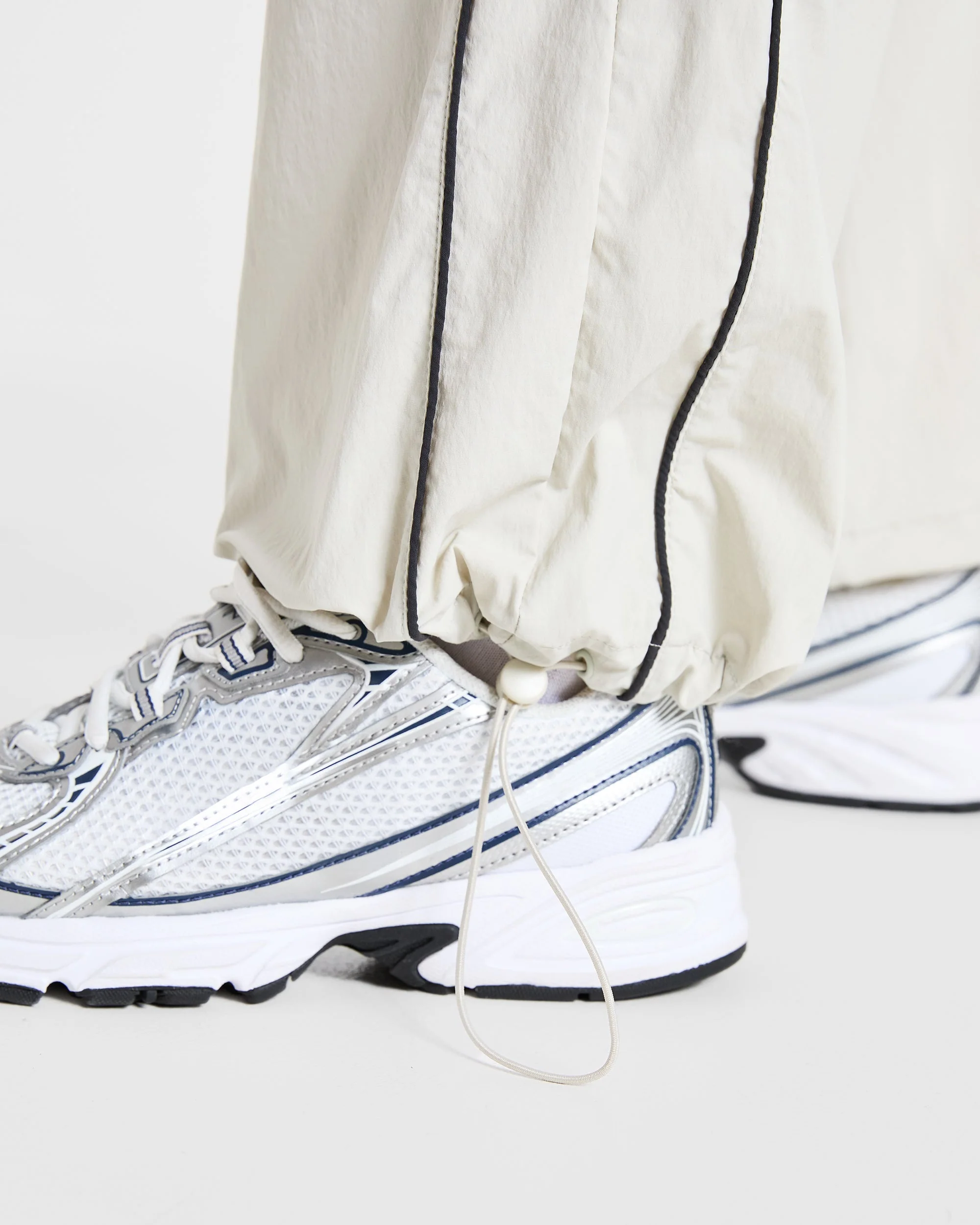 Retro Track Joggers - Off White - Image 6