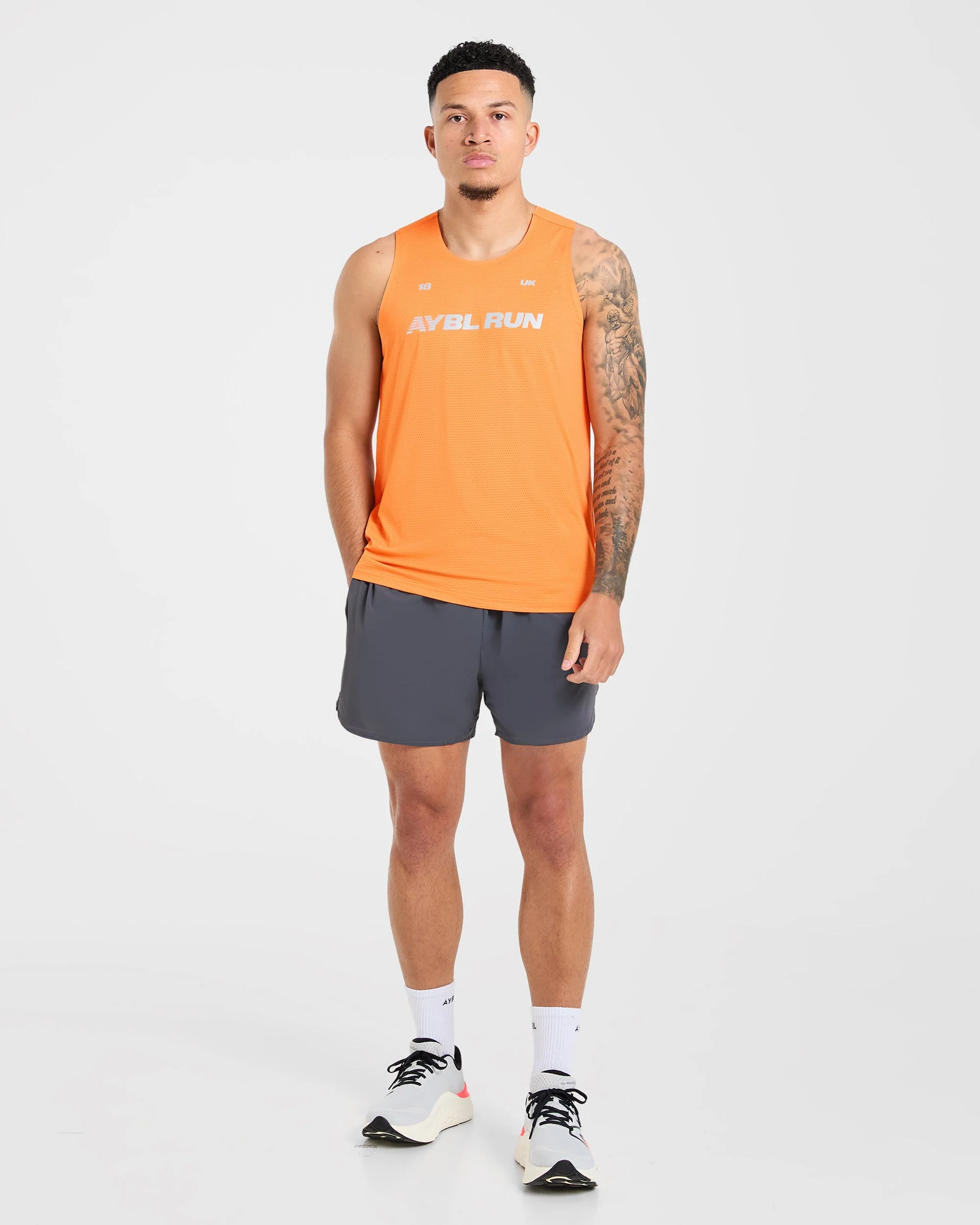 Run Loose Tank - Bright Orange - Image 3