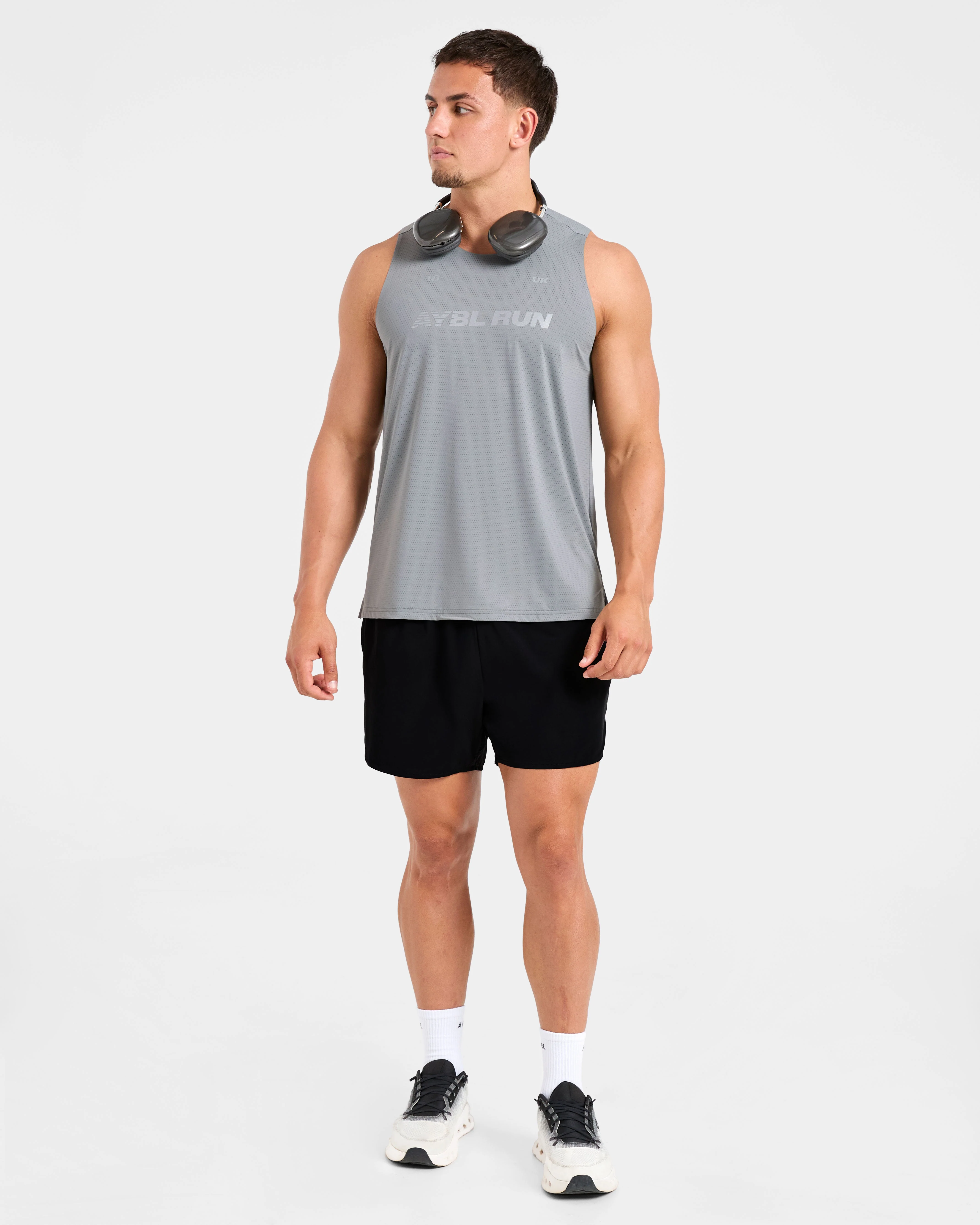 Run Loose Tank - Thunder Grey - Image 7